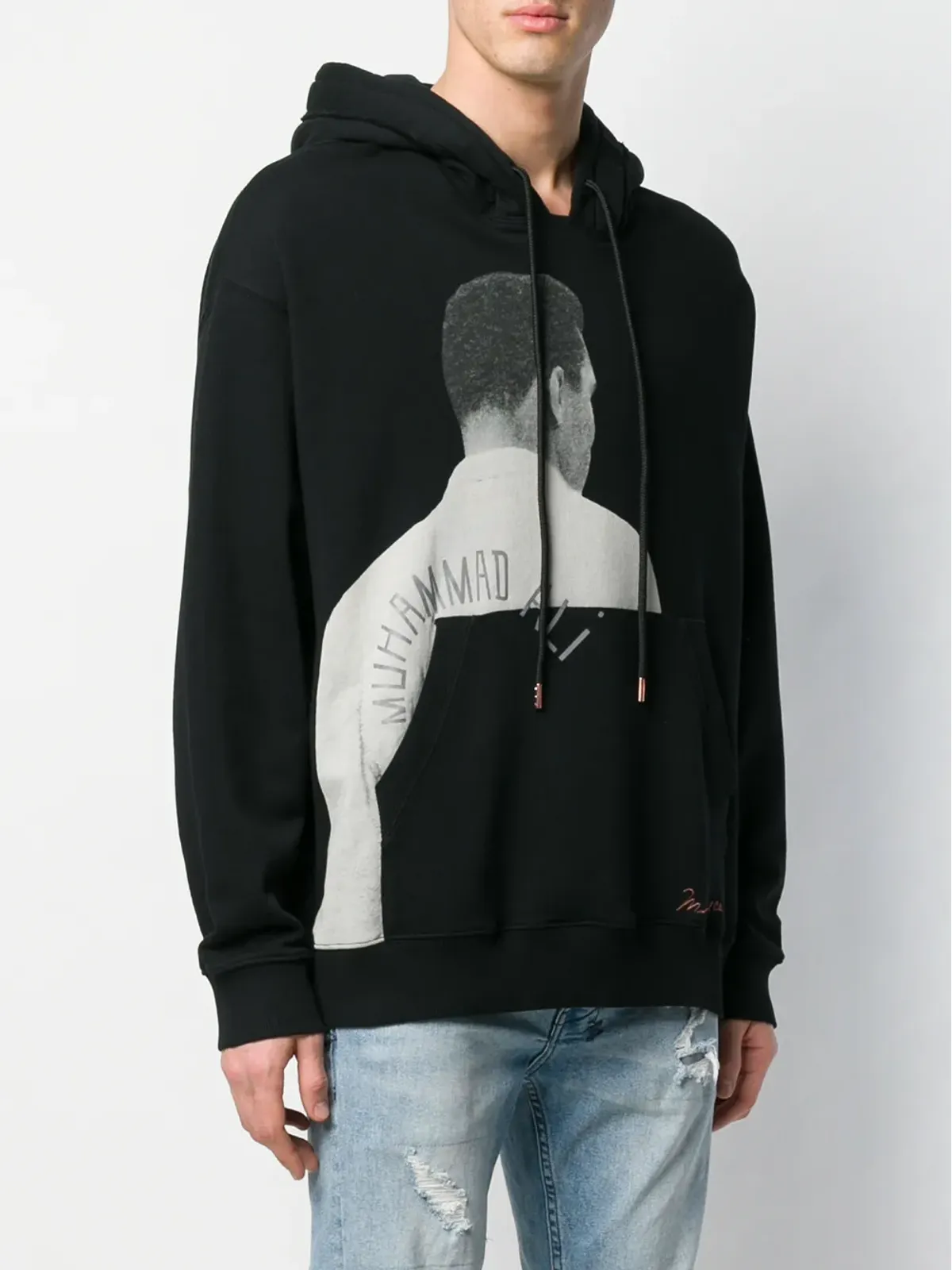 COUNTY OF MILAN Marcelo Burlon x Muhammad Ali プリント フーディ - 画像3