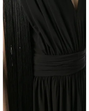 Alberta Ferretti ロングイブニングドレス - ブラック - サムネイル5