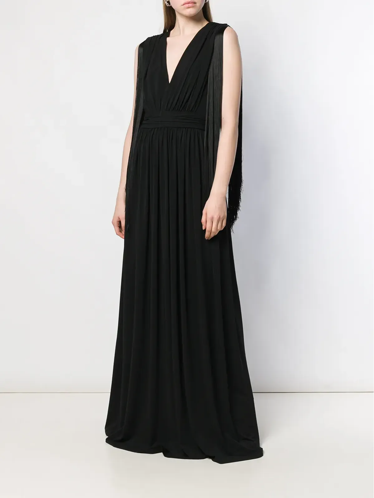 Alberta Ferretti ロングイブニングドレス - ブラック - 画像2