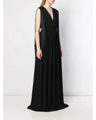 Alberta Ferretti ロングイブニングドレス - ブラック - サムネイル3