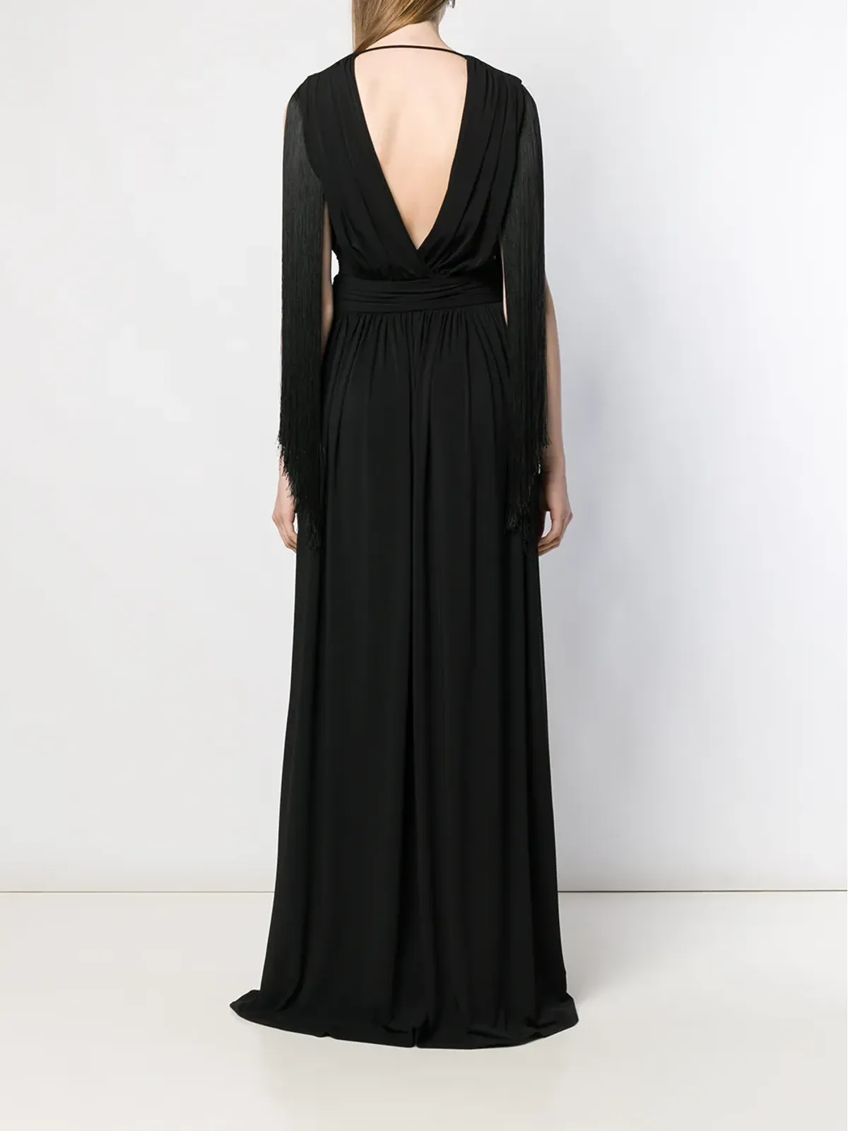 Alberta Ferretti ロングイブニングドレス - ブラック - 画像4