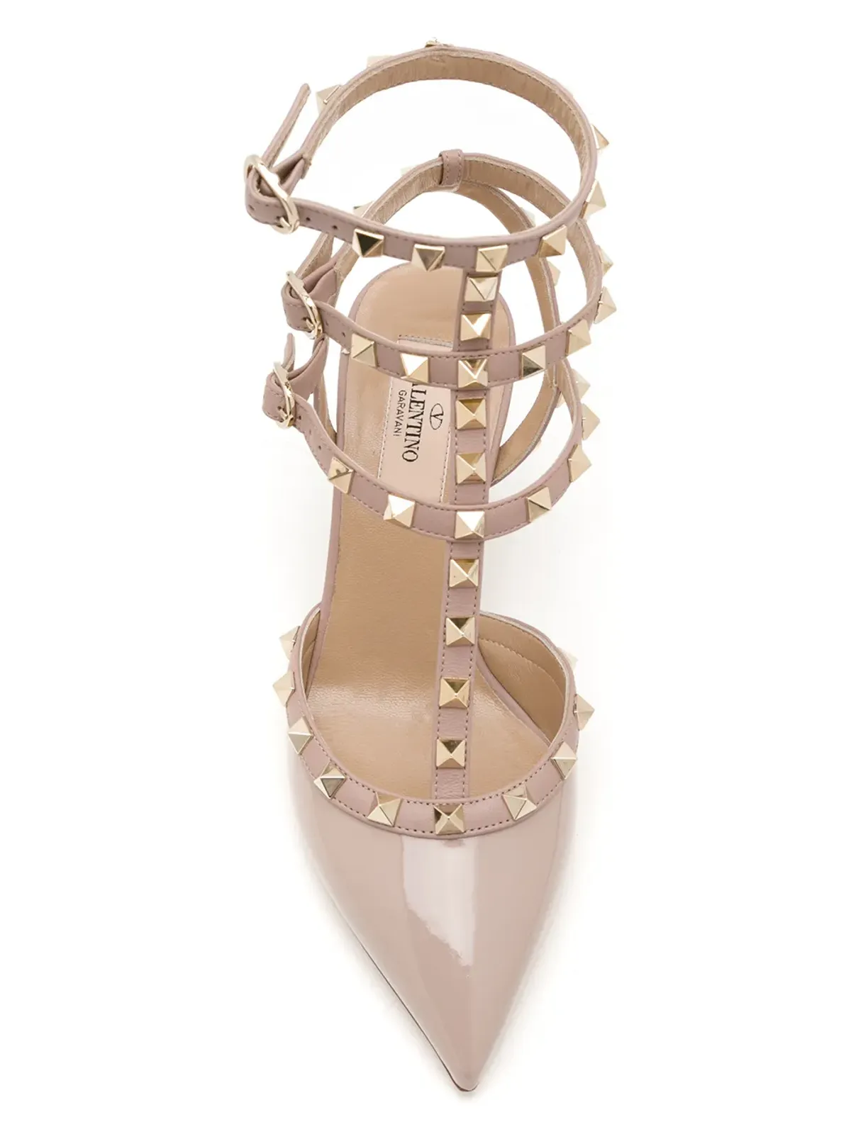 Valentino Garavani Rockstudカージドパンプス - 画像4
