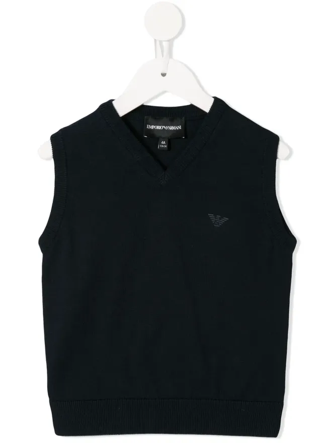 Emporio Armani Kids Emporio Armani Kids ロゴ入りベストの商品画像