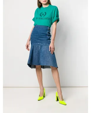 Balenciaga ゴデット・ペプラム風スカート - サムネイル2