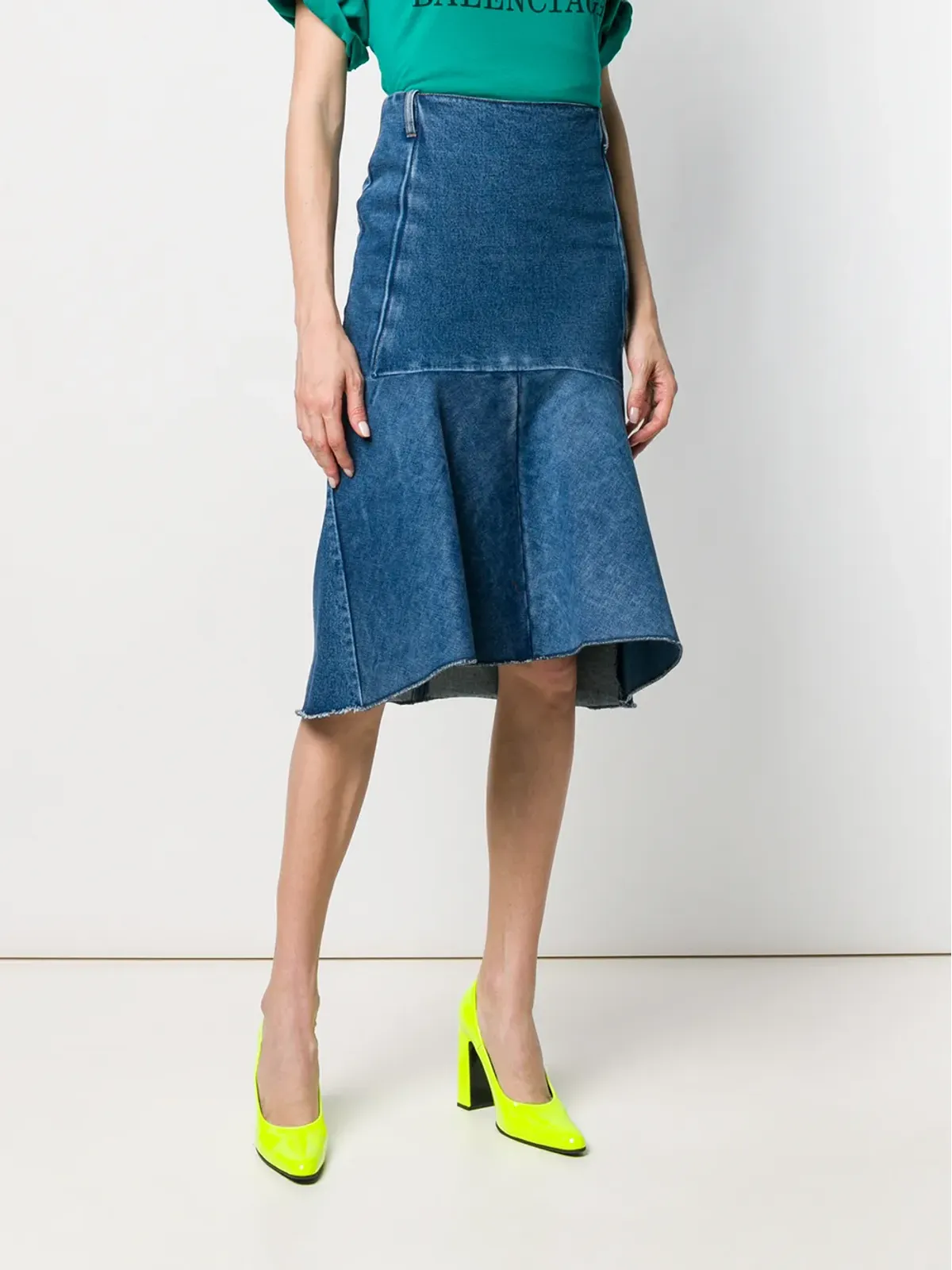 Balenciaga ゴデット・ペプラム風スカート - 画像3