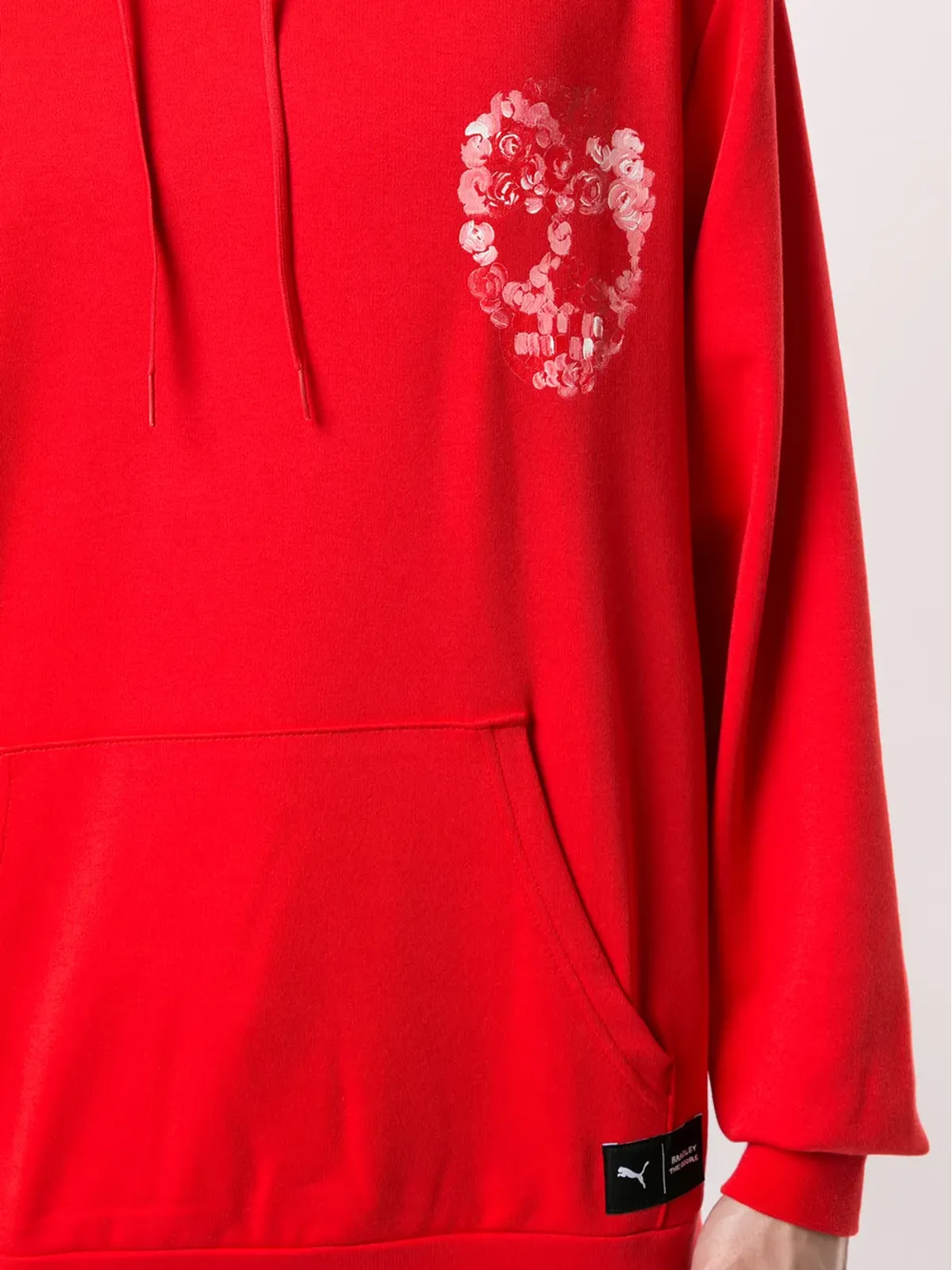 PUMA レッドのスカルプリント スウェットシャツ - 画像5