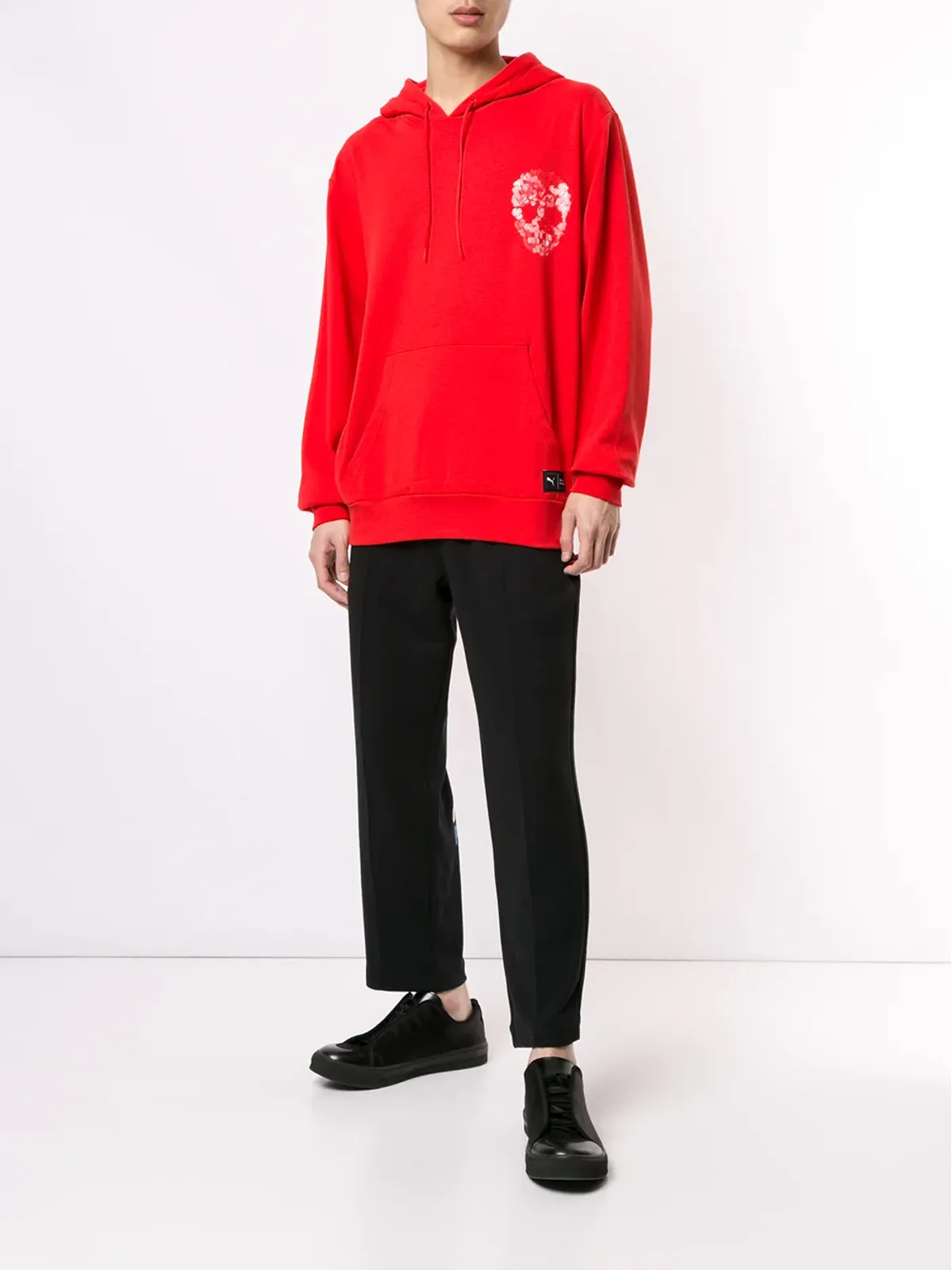 PUMA レッドのスカルプリント スウェットシャツ - 画像2