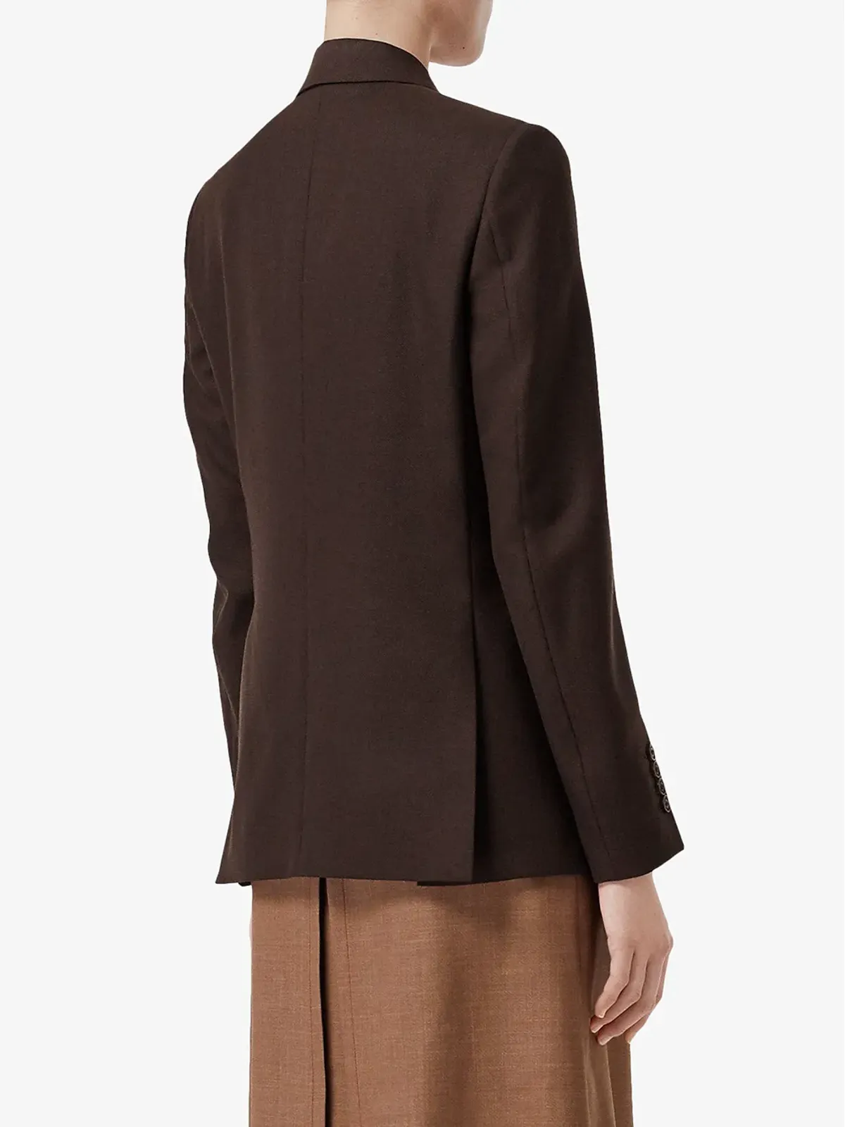 Burberry シルクスカーフディテール ウール テーラードジャケット - 画像4