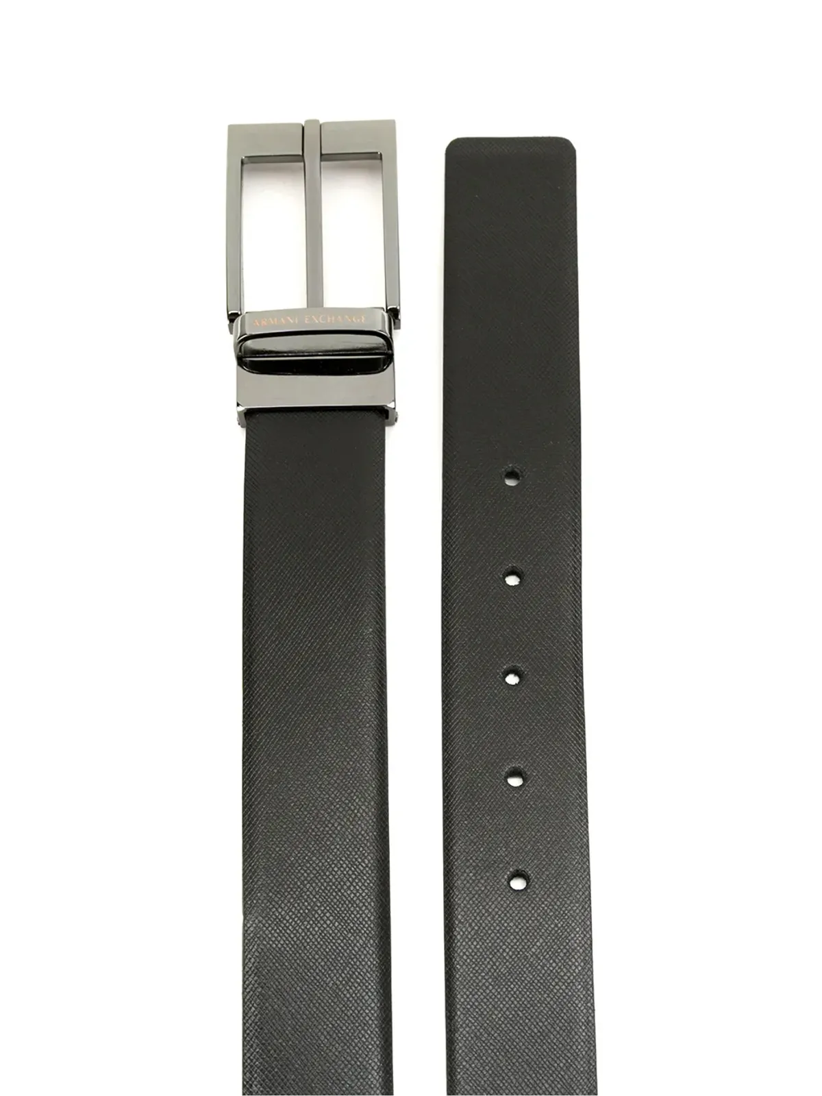 Armani Exchange 刻印ロゴ レザーベルト - 画像2