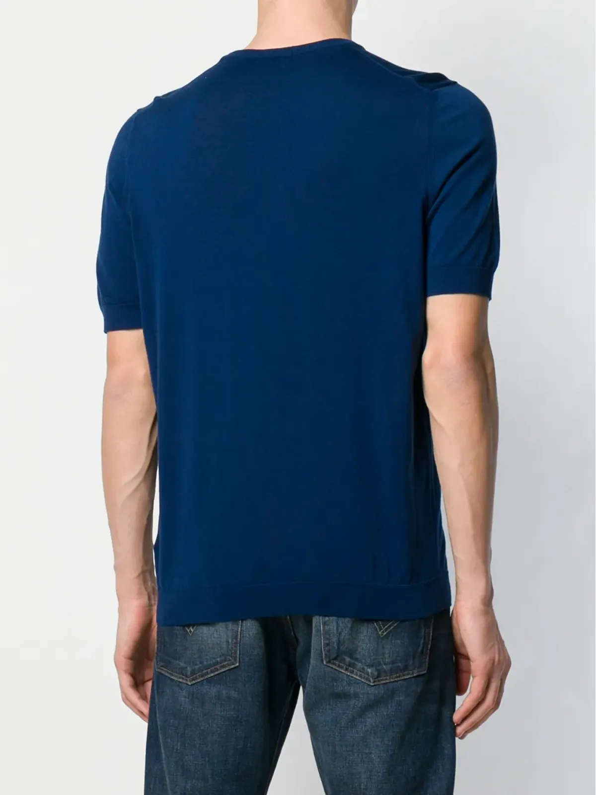 Drumohr ベーシックTシャツ - ブルー - 画像4