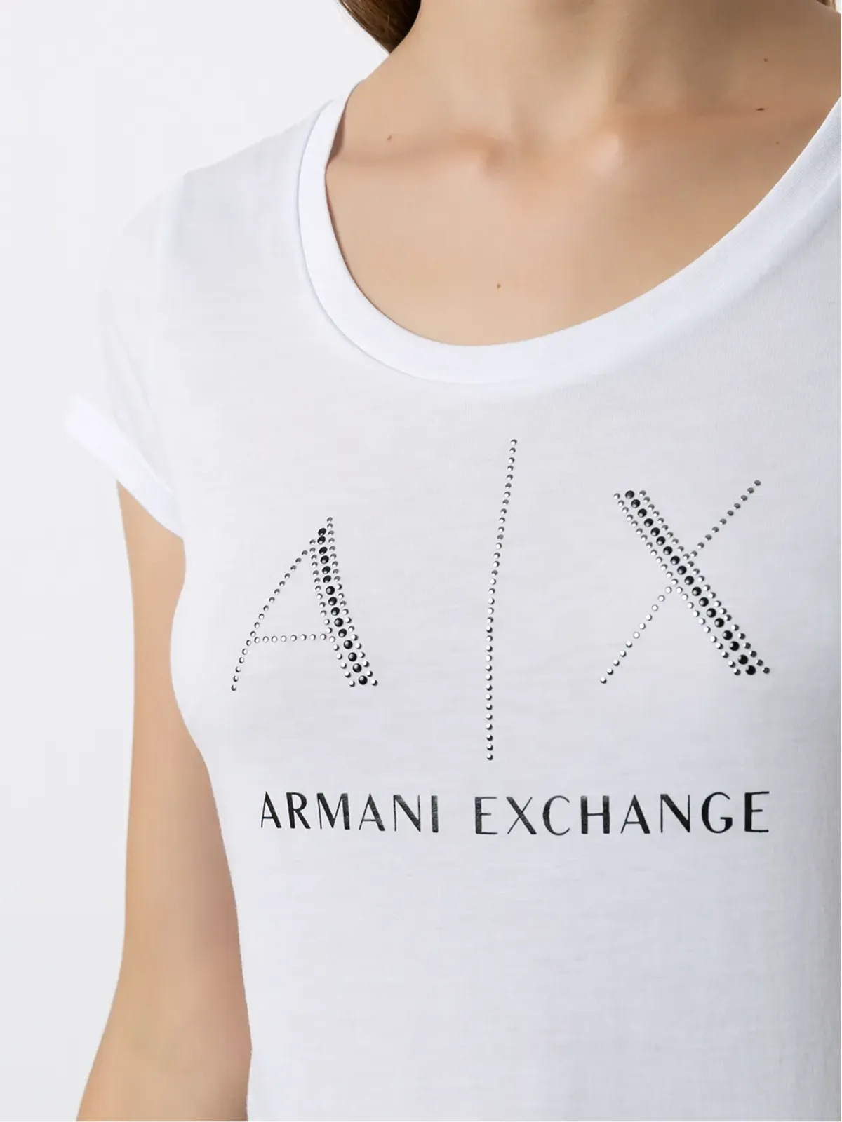 Armani Exchange ロゴプリントTシャツ - 画像5