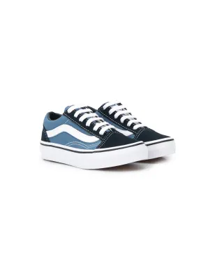 Vans Kids フラットレースアップスニーカー ブルー - サムネイル1