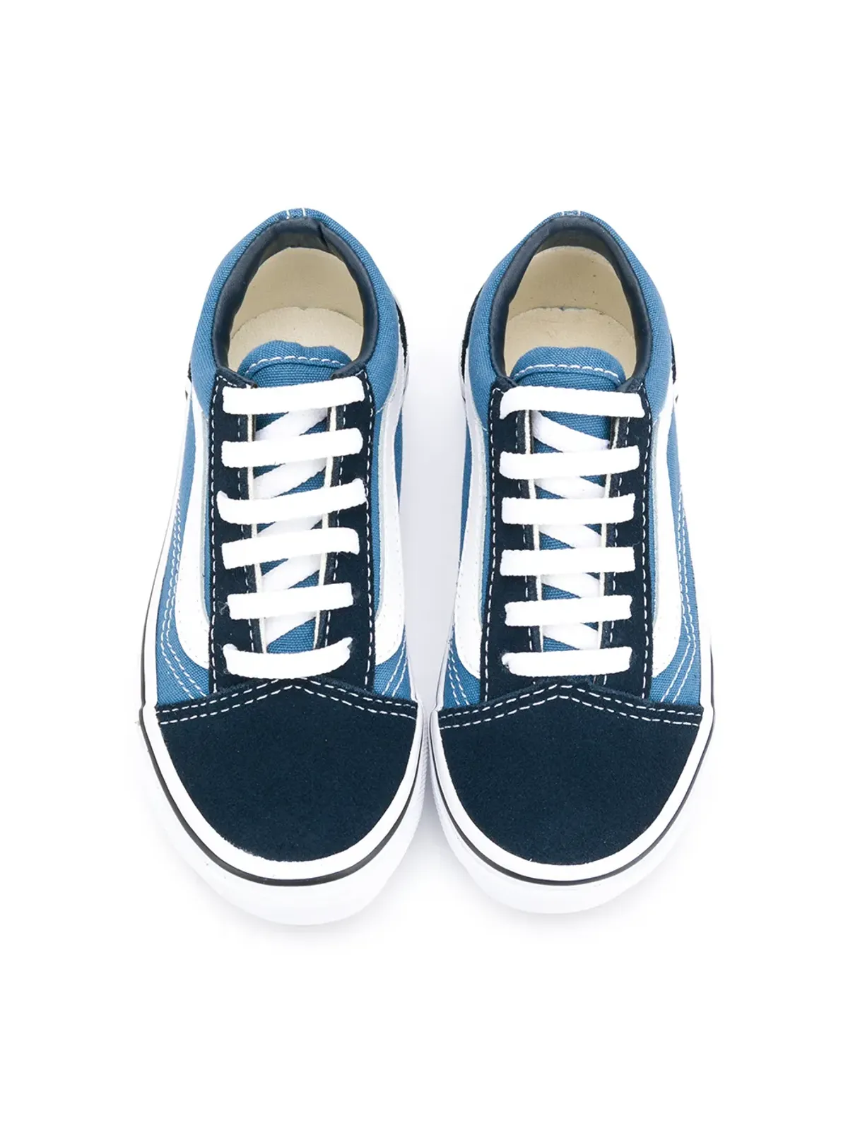 Vans Kids フラットレースアップスニーカー ブルー - 画像3