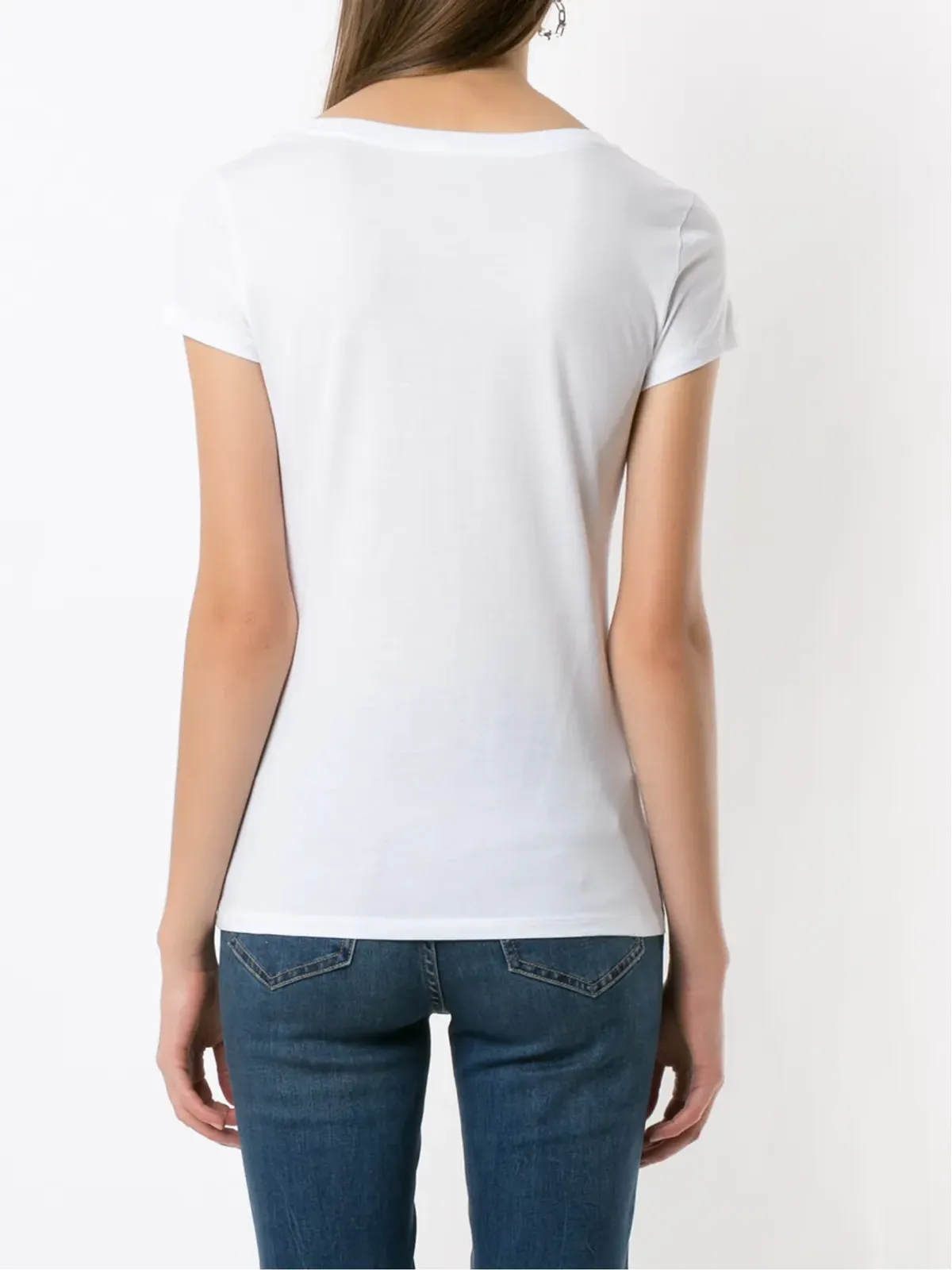 Armani Exchange ロゴプリント丸首Tシャツ - ホワイト - 画像4