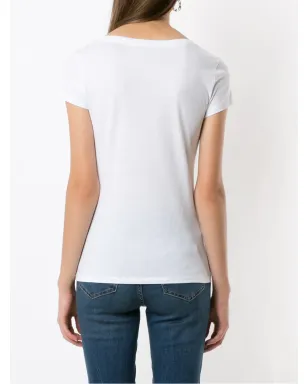 Armani Exchange ロゴプリント丸首Tシャツ - ホワイト - サムネイル4