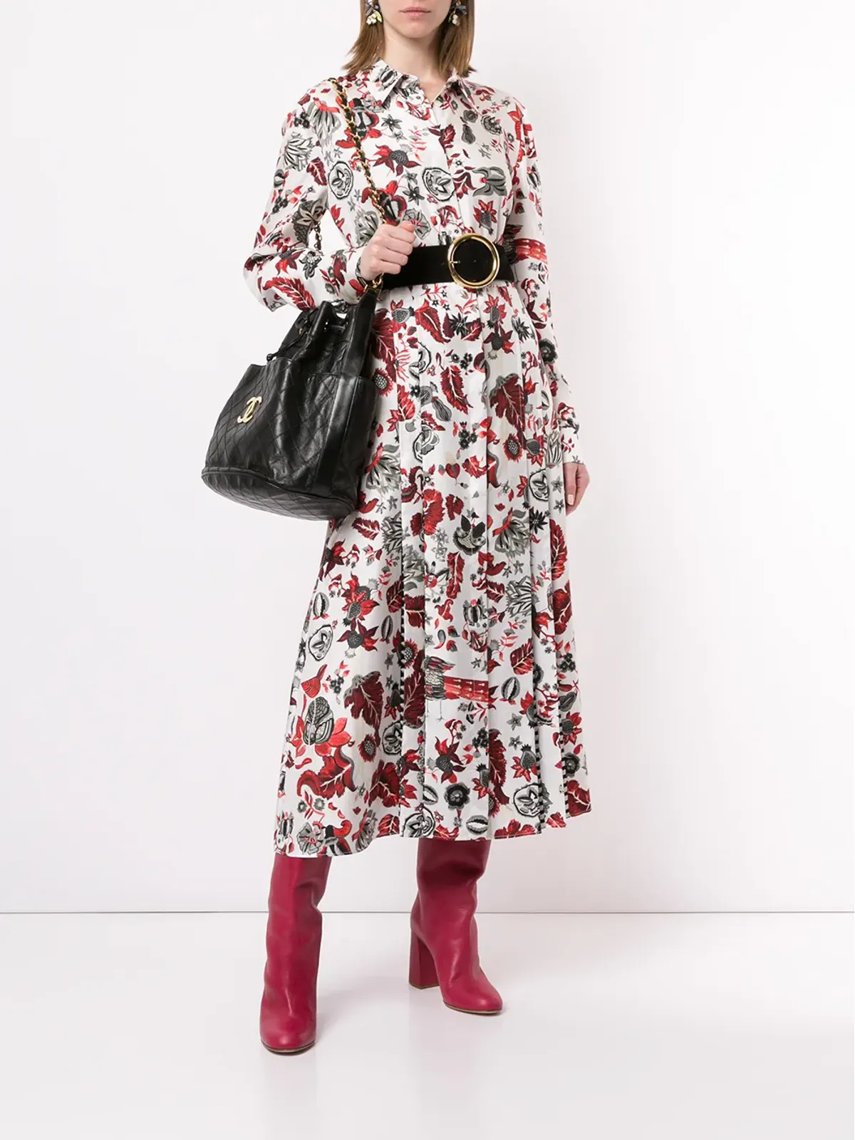 CHANEL Pre-Owned コスモス キルテッド CCロゴ ショルダーバッグ - 画像2