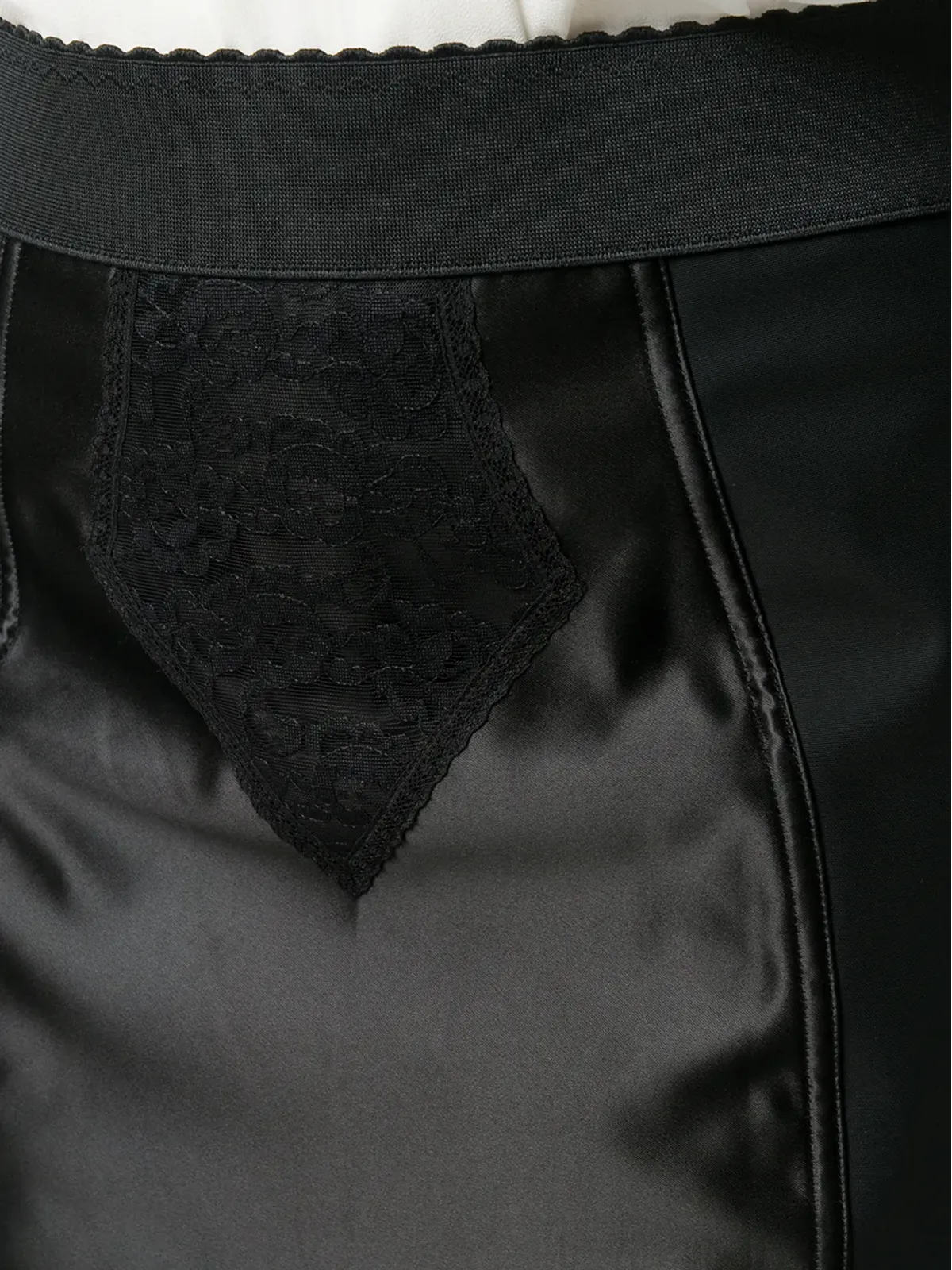 Dolce & Gabbana パワーネットサテン ミディスカート - ブラック - 画像5
