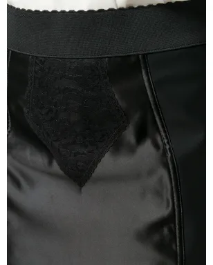 Dolce & Gabbana パワーネットサテン ミディスカート - ブラック - サムネイル5