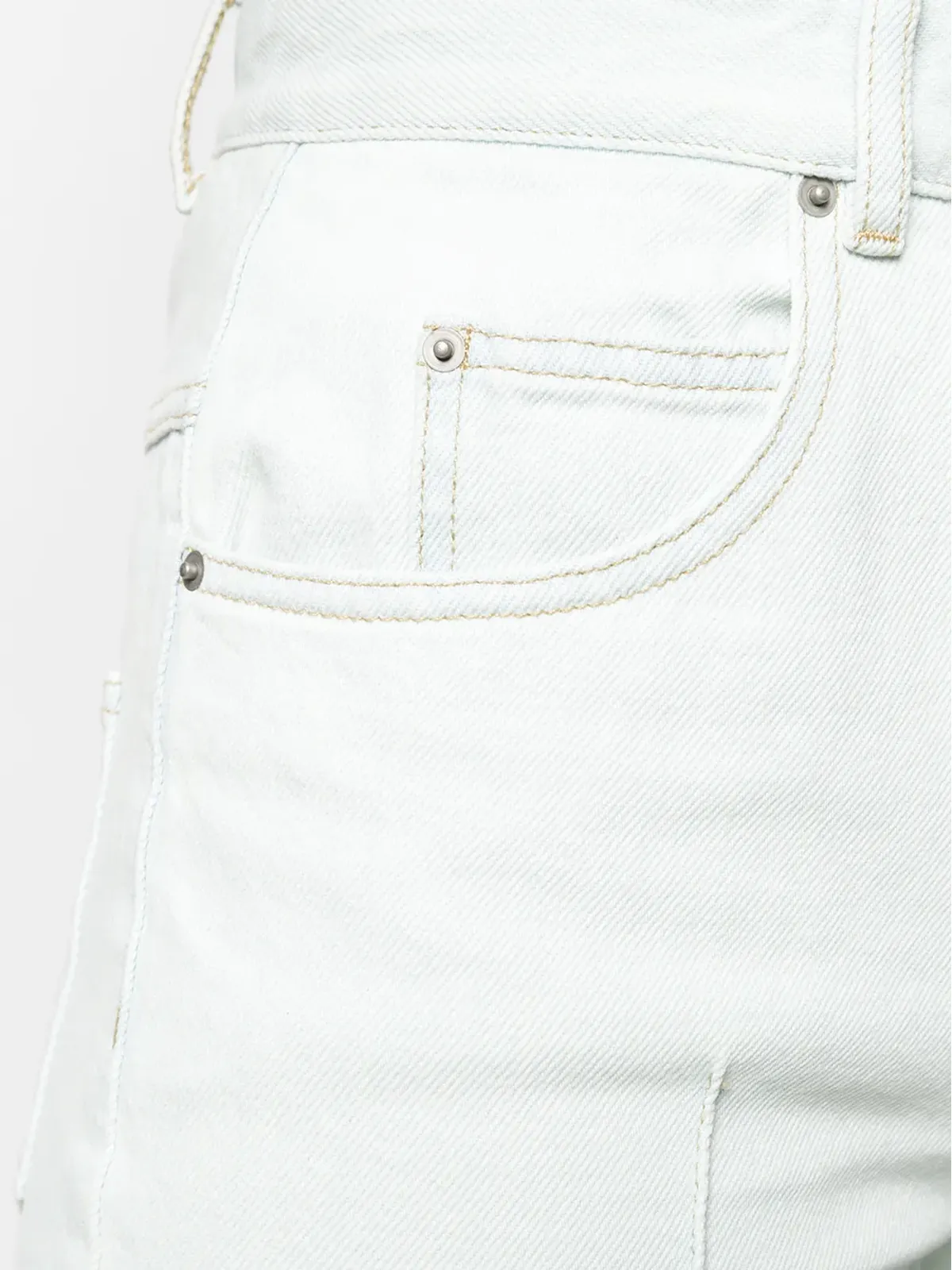 MARANT ÉTOILE ハイウェスト・クロップドジーンズ - 画像5
