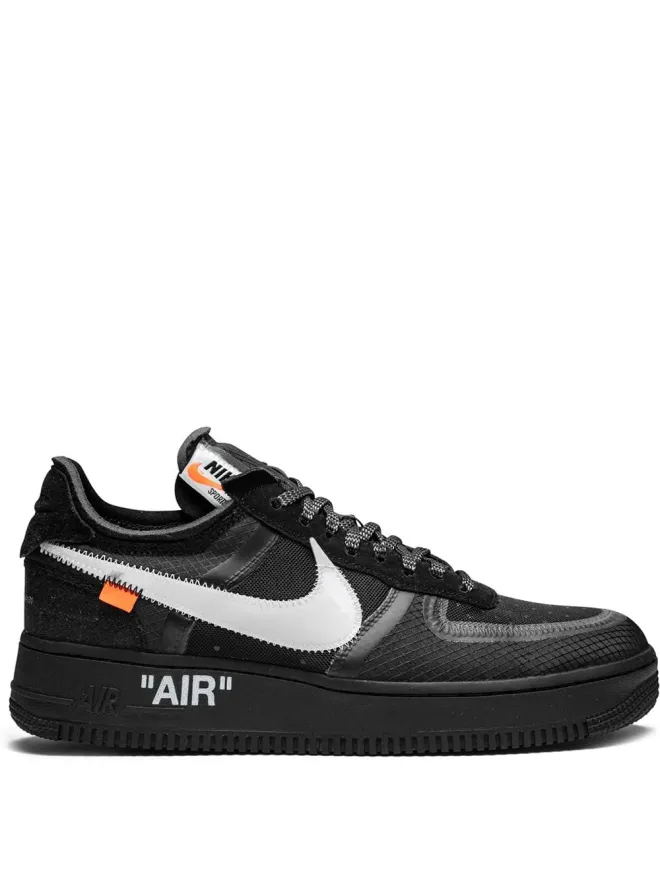 Nike X Off-White Nike X Off-White The 10: エアフォース1ロー ブラック スニーカーの商品画像