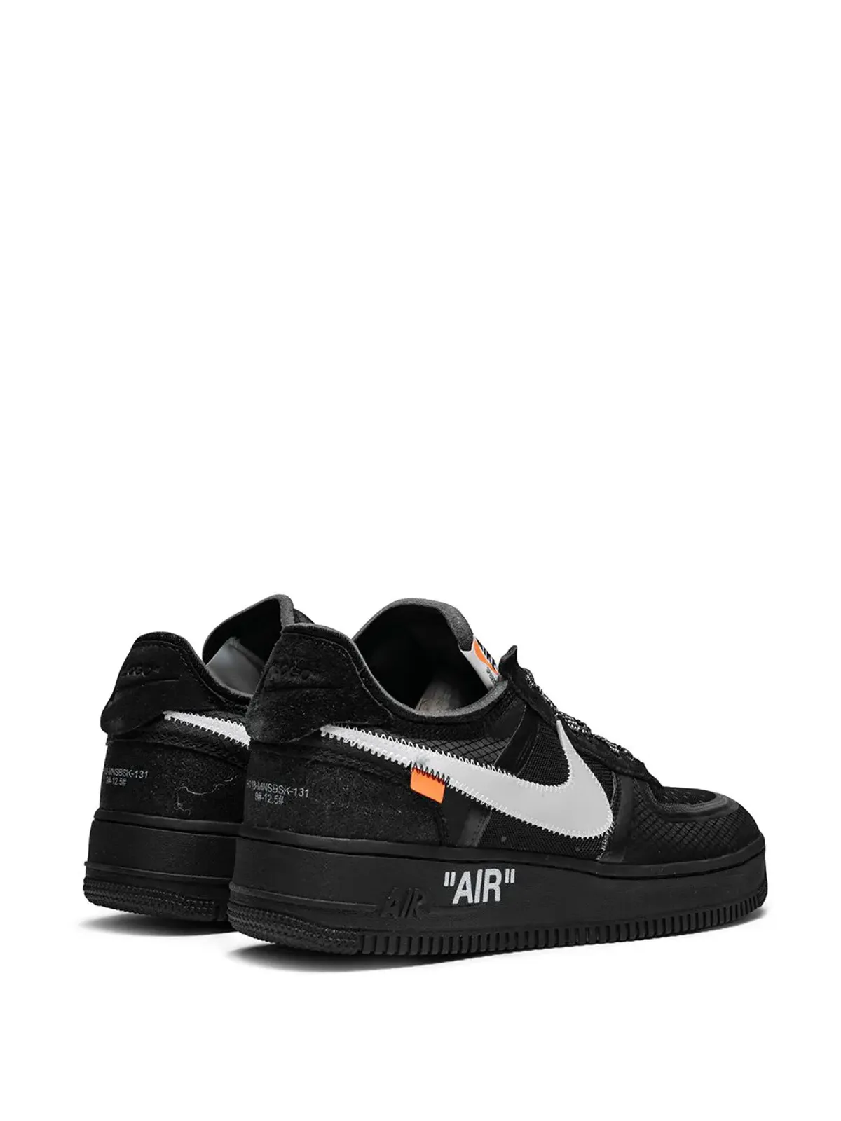 Nike X Off-White The 10: エアフォース1ロー ブラック スニーカー - 画像3