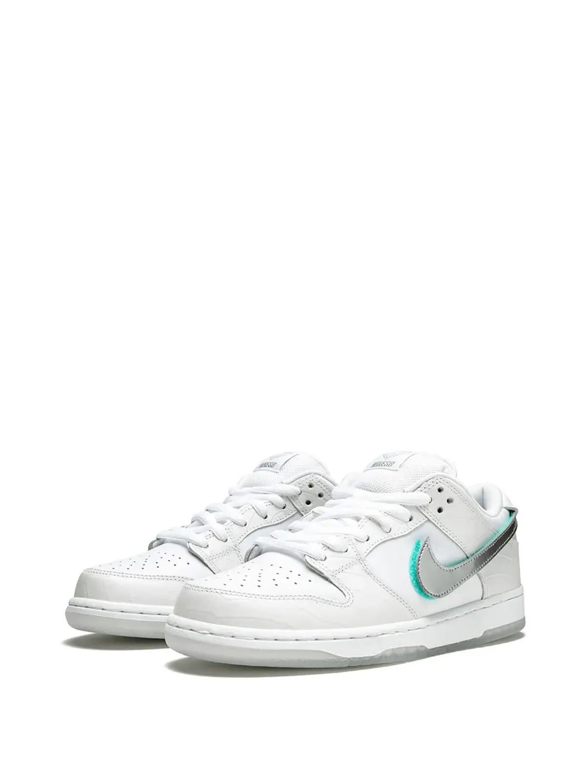Nike ダンク ロー プロ OG QS ホワイト スニーカー - 画像2