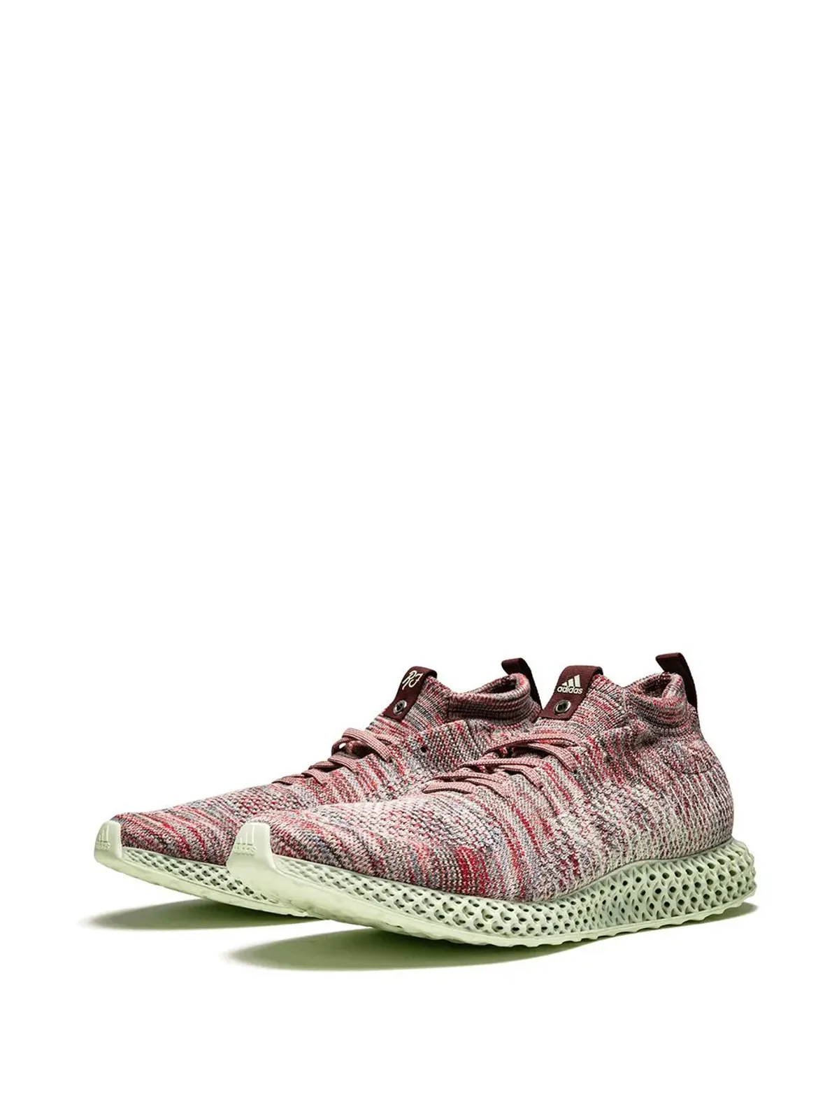 adidas x Kith コンソーシアム ランナー 4D Aspen スニーカー レッド - 画像2