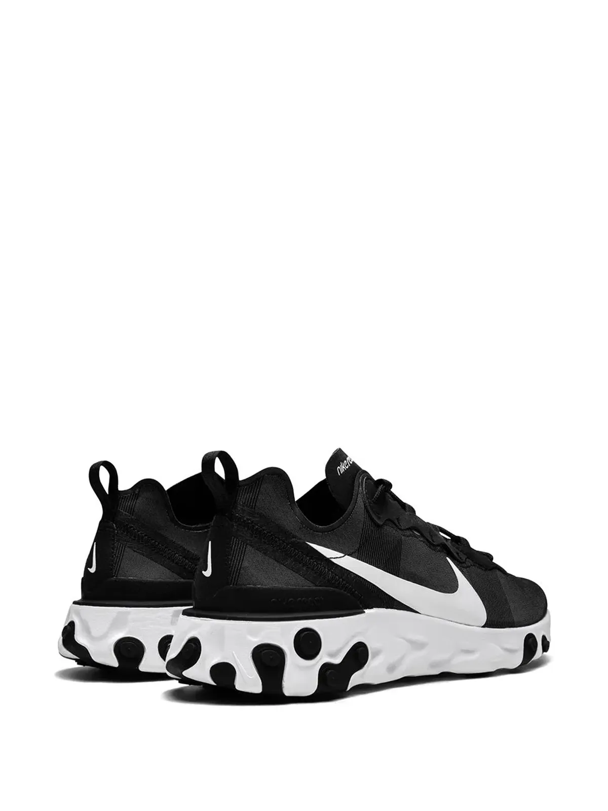Nike リアクトエレメント55 ブラック/ホワイト スニーカー - 画像3