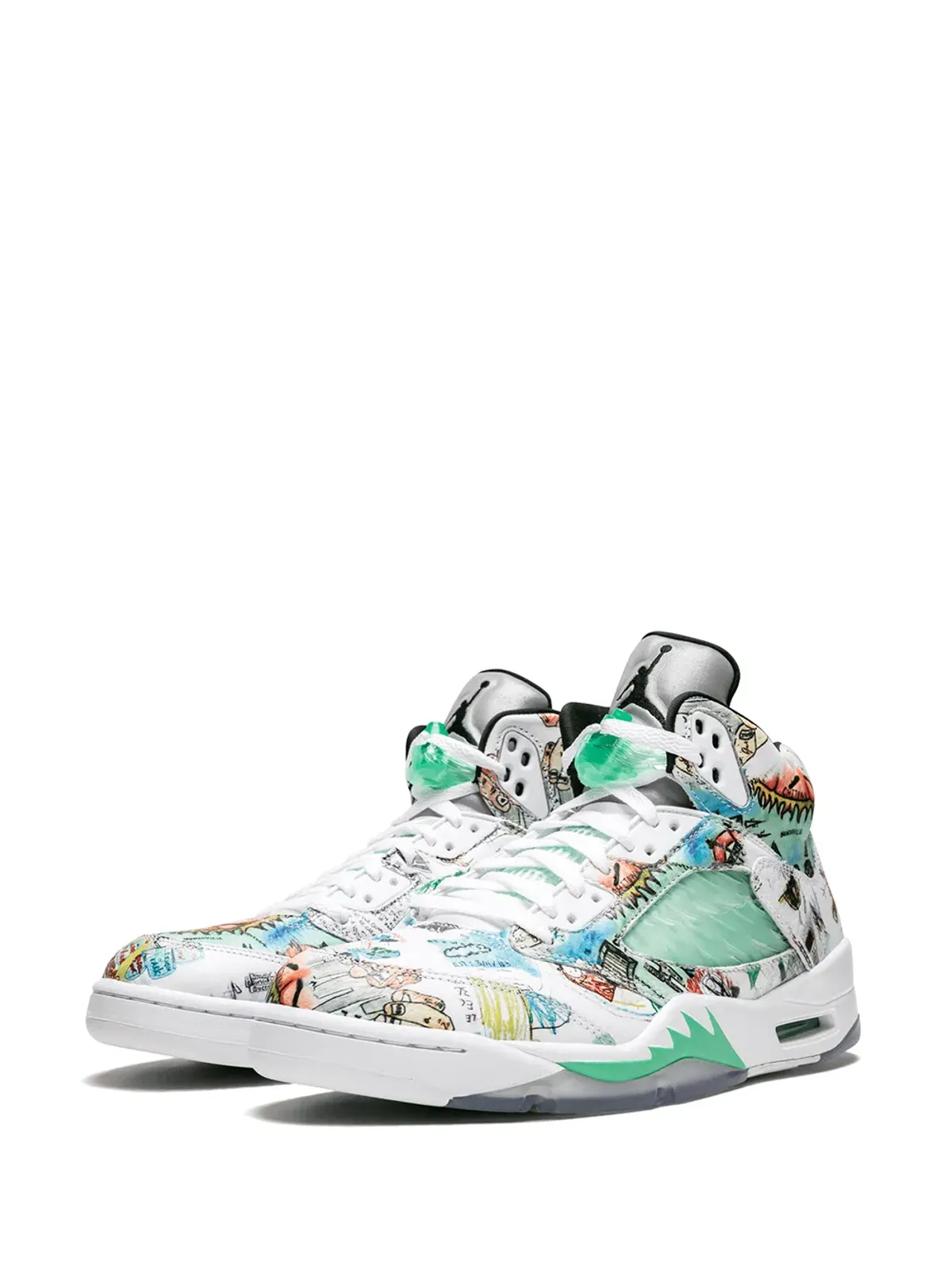 Jordan エアジョーダン5 レトロ ウィングス スニーカー ホワイト - 画像2