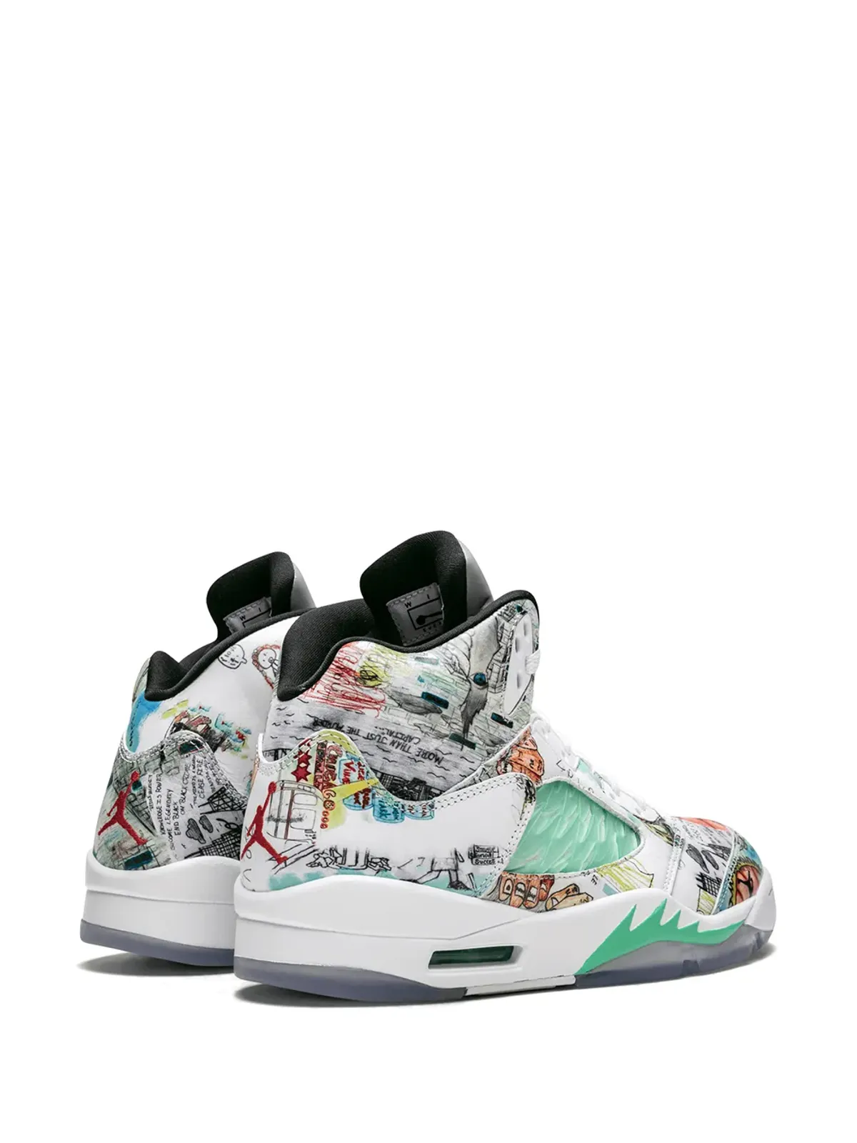Jordan エアジョーダン5 レトロ ウィングス スニーカー ホワイト - 画像3