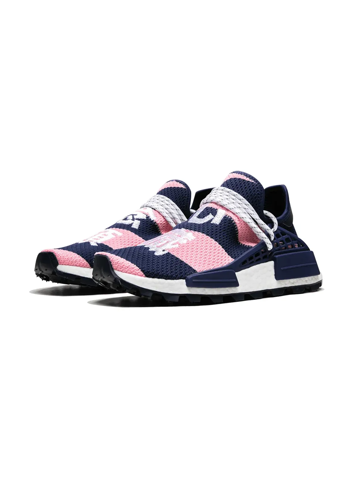 adidas NMD Hu BBC Heart And Mind ピンク/ブルー スニーカー - 画像2