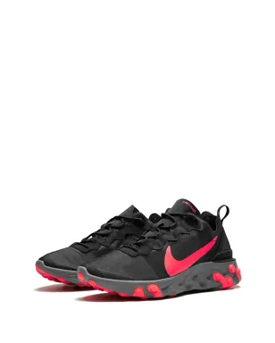 Nike React Element 55 ソーラーレッド スニーカー ブラック - サムネイル2