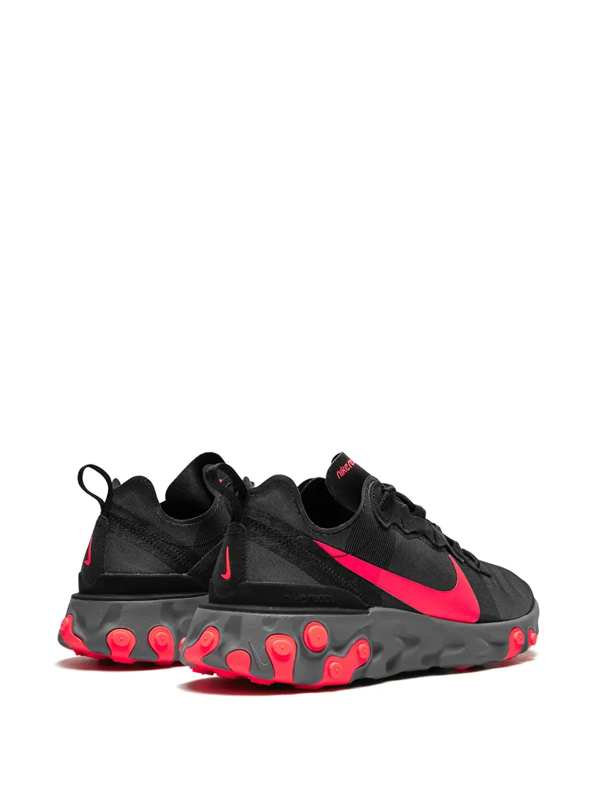 Nike React Element 55 ソーラーレッド スニーカー ブラック - 画像3