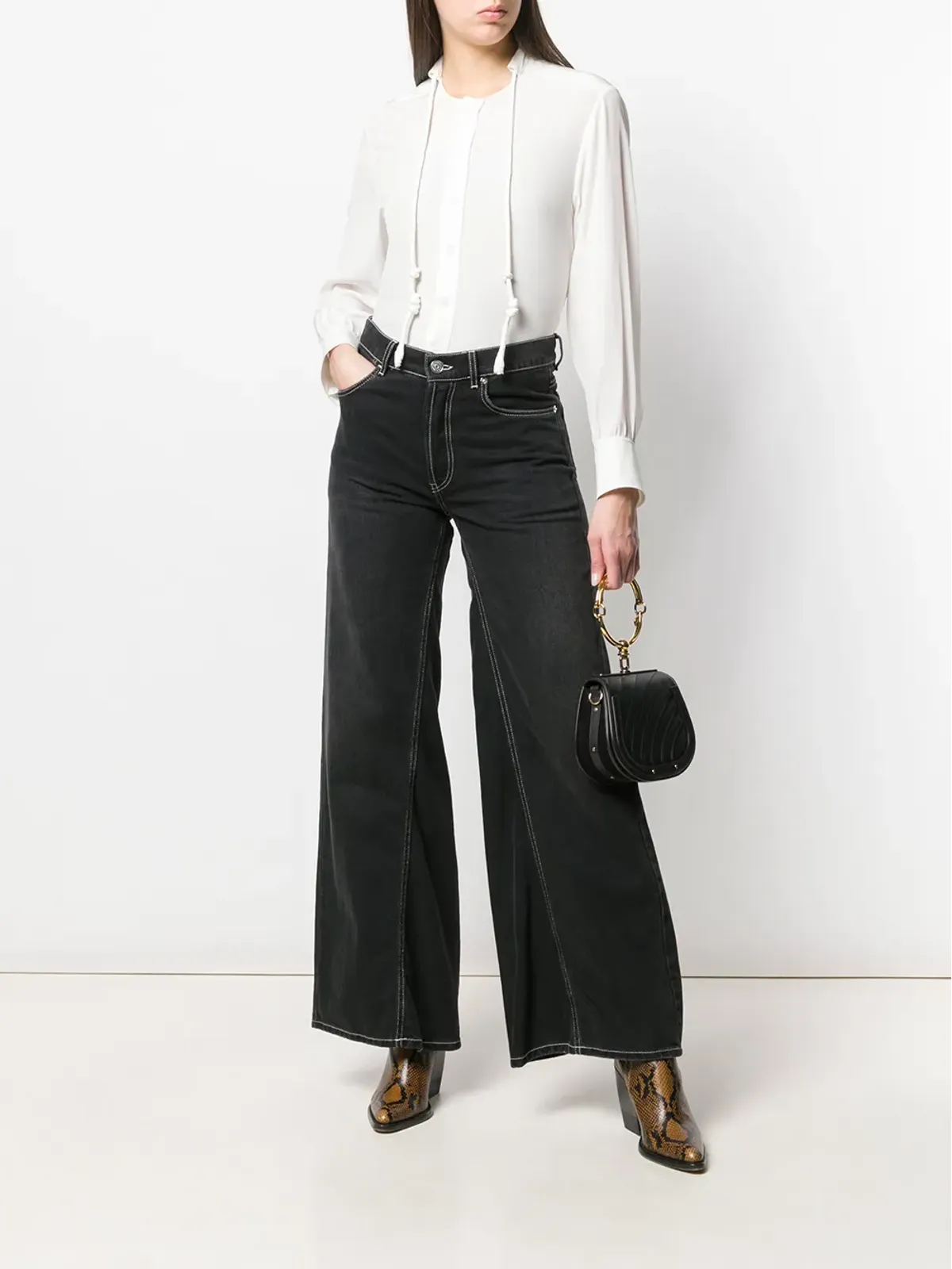 Chloé ドローストリングディテール ブラウス - 画像2