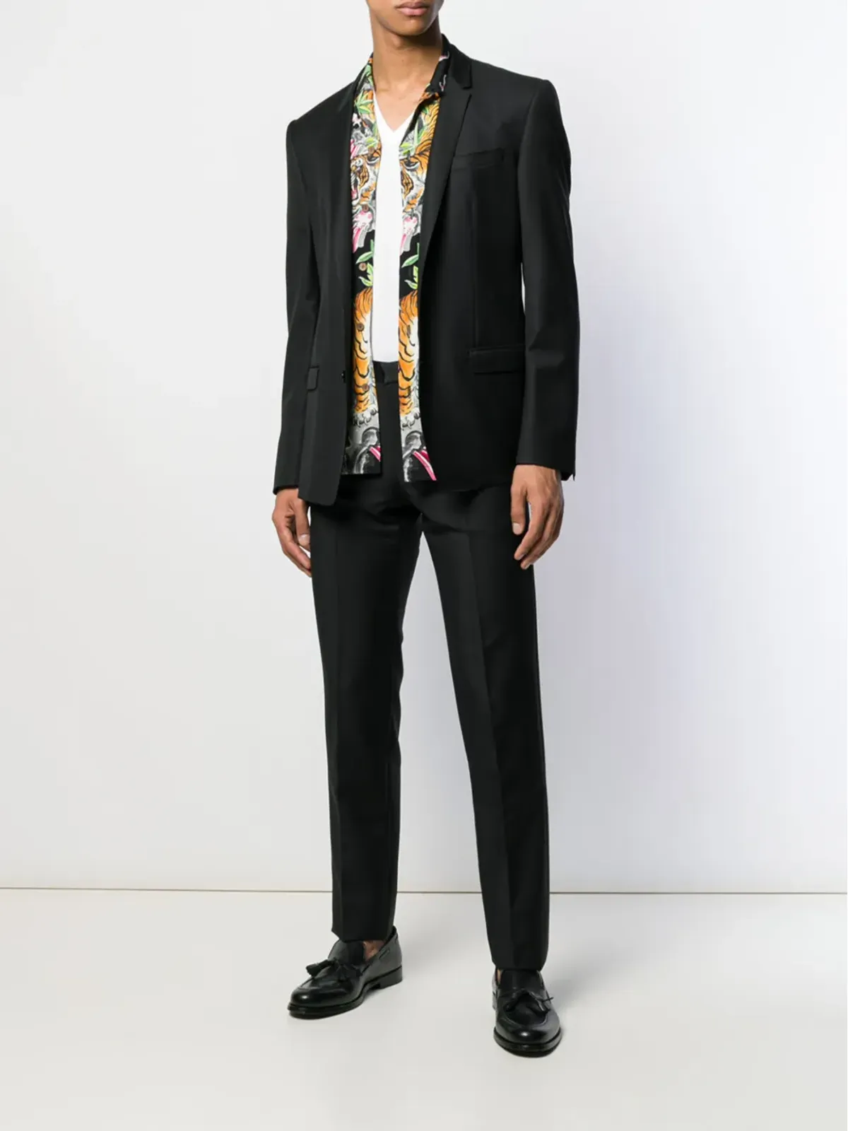 Dolce & Gabbana Vネック コットン Tシャツ - ホワイト - 画像2