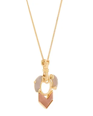 Wouters & Hendrix サンストーンとグレーアゲートのネックレス - Gold - サムネイル3