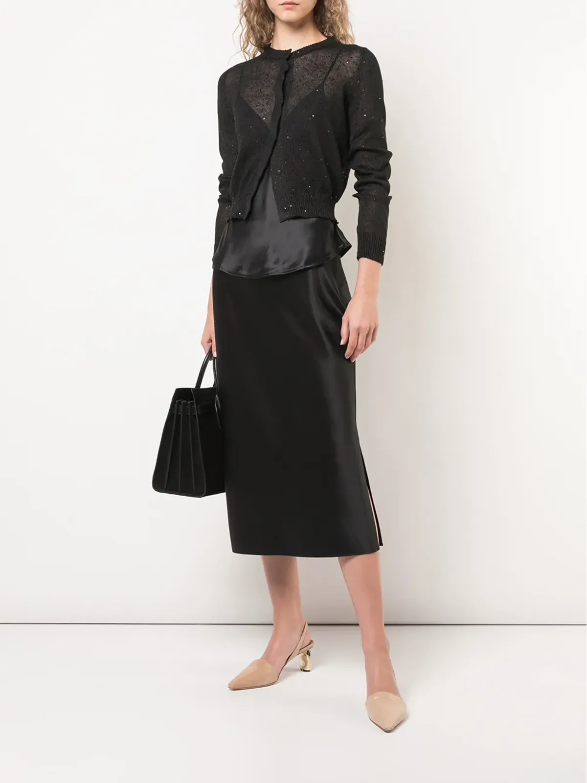 Brunello Cucinelli スパンコール装飾カーディガン - 画像2