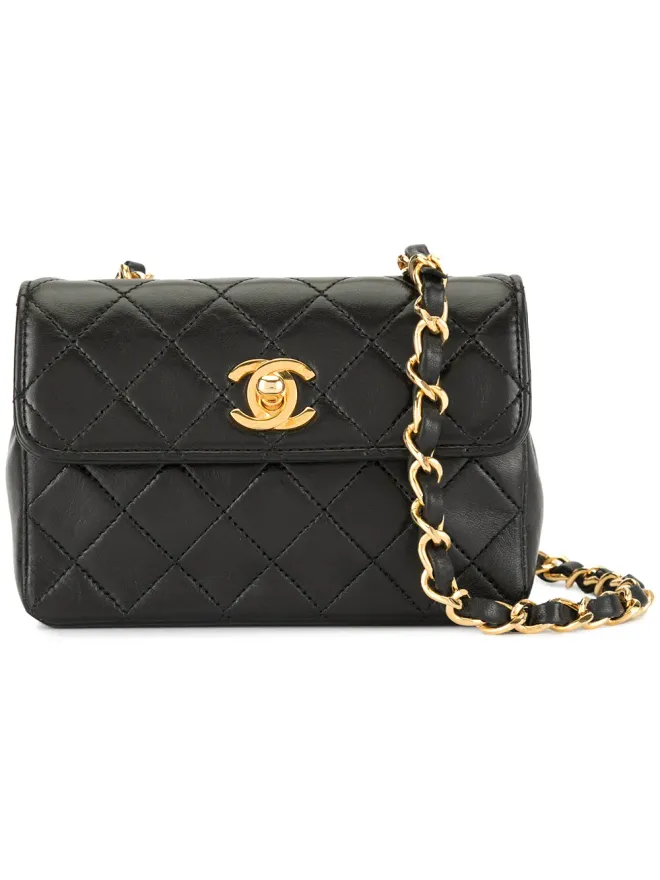 CHANEL Pre-Owned CHANEL Pre-Owned CCロゴチェーンショルダーバッグ - Blackの商品画像