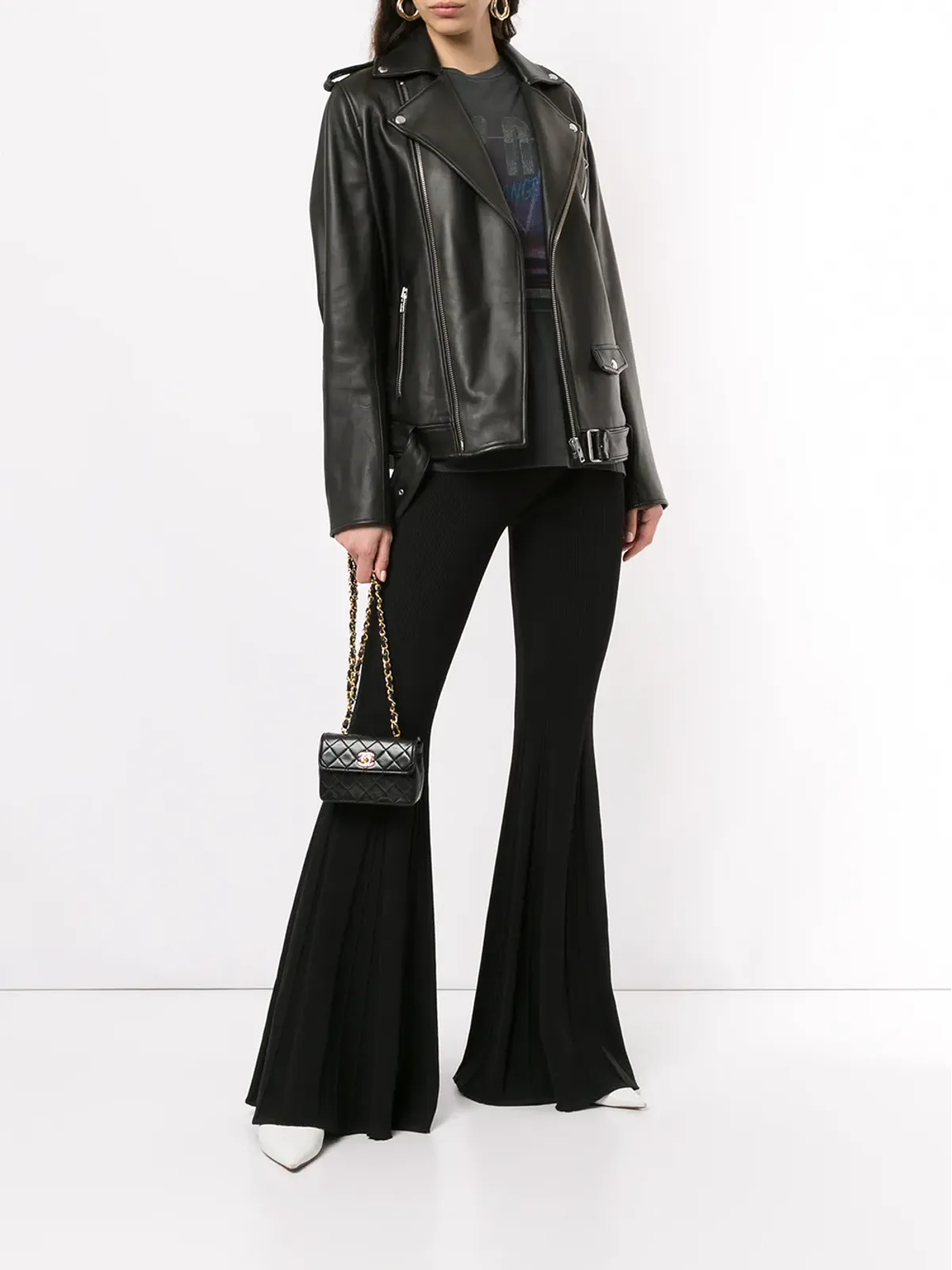 CHANEL Pre-Owned CCロゴチェーンショルダーバッグ - Black - 画像2