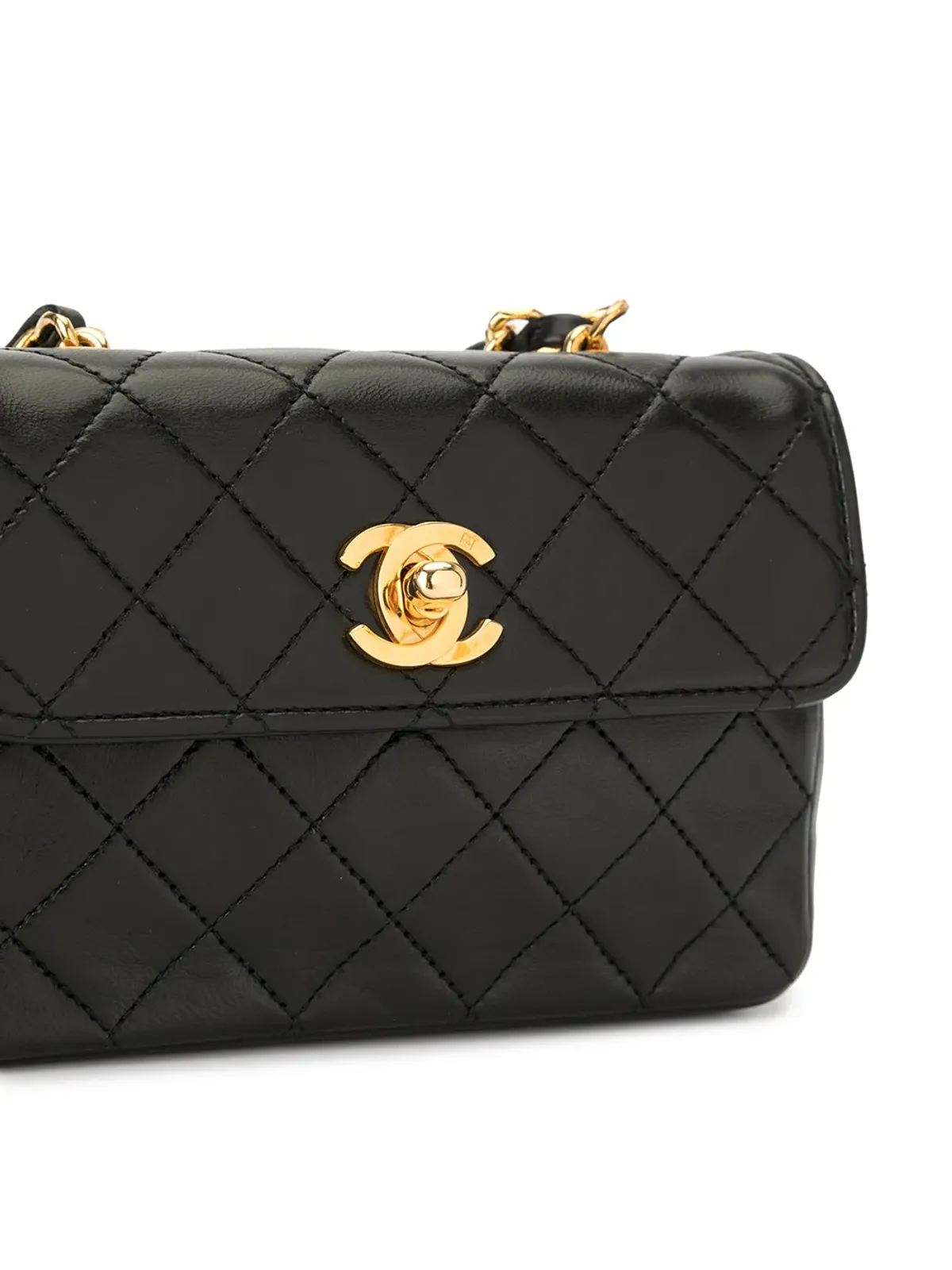 CHANEL Pre-Owned CCロゴチェーンショルダーバッグ - Black - 画像4