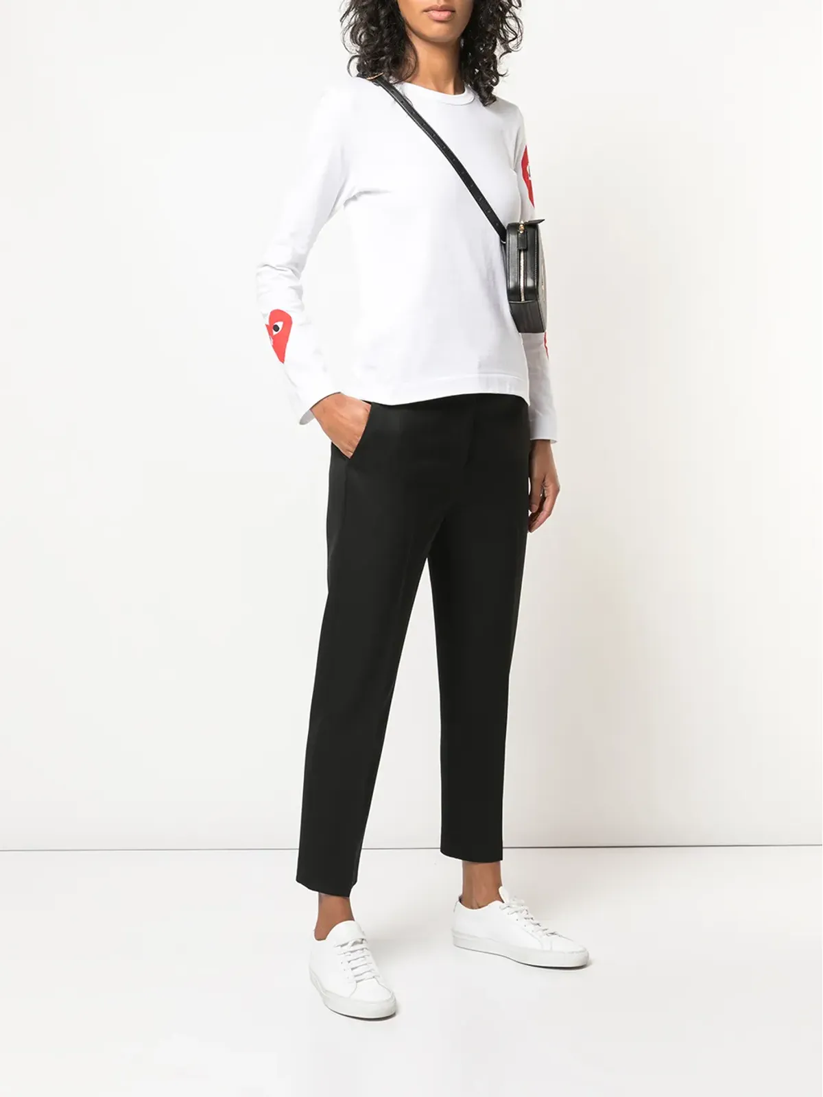 Comme Des Garçons Play ロゴハートスウェットシャツ - 画像2