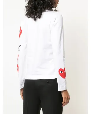 Comme Des Garçons Play ロゴハートスウェットシャツ - サムネイル4