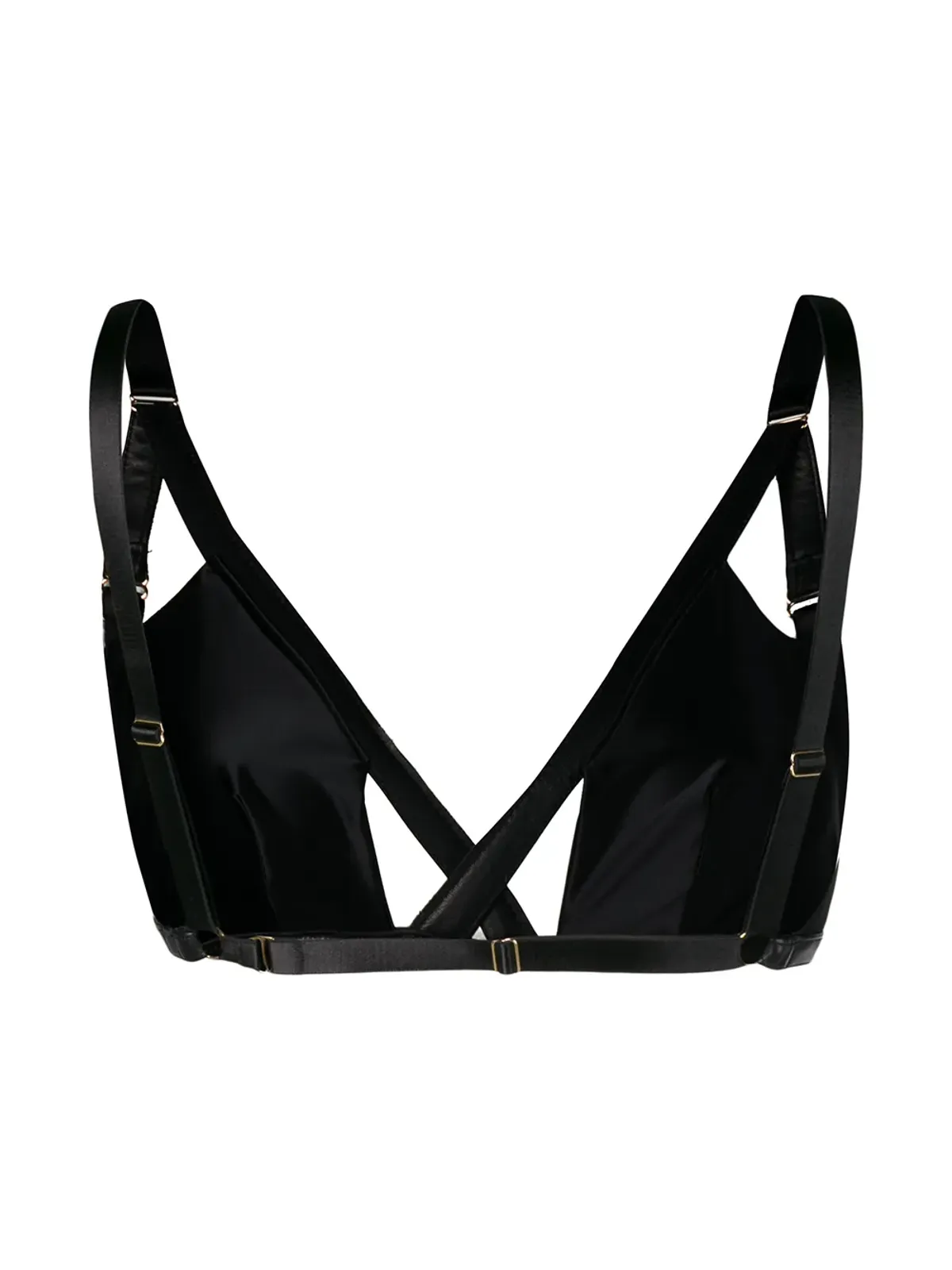 Something Wicked Jade satin bra - Black - 画像2