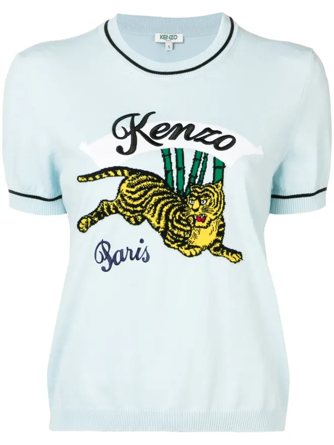 Kenzo Kenzo 刺繍タイガーロゴ Tシャツの商品画像