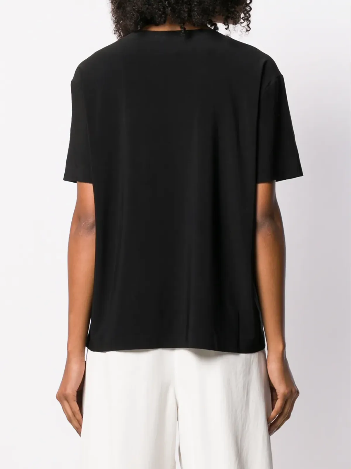 Norma Kamali スクープネックTシャツ - 画像4