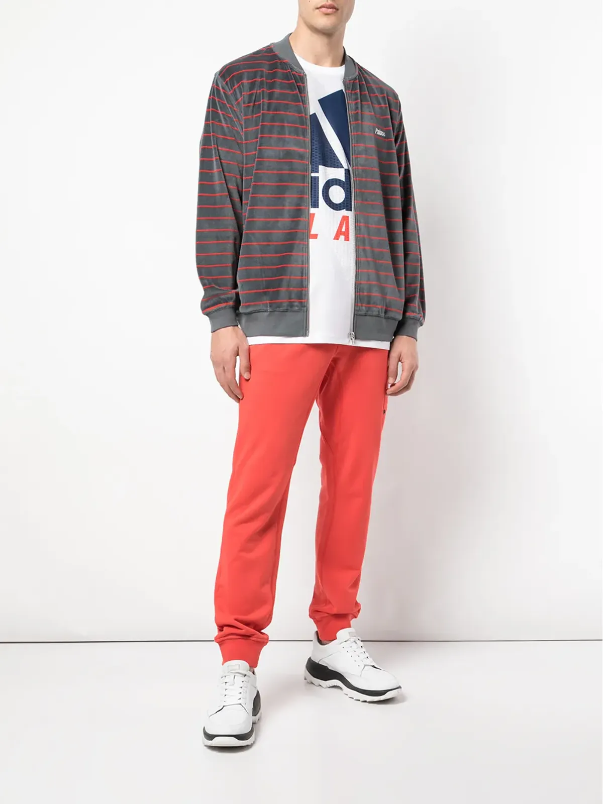 Palace ベロアストライプボンバージャケット - 画像2