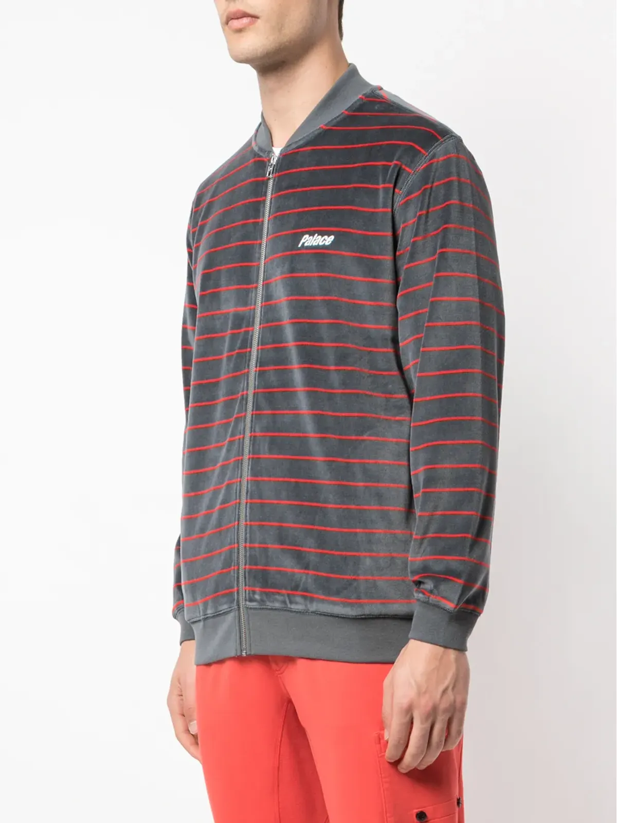 Palace ベロアストライプボンバージャケット - 画像3