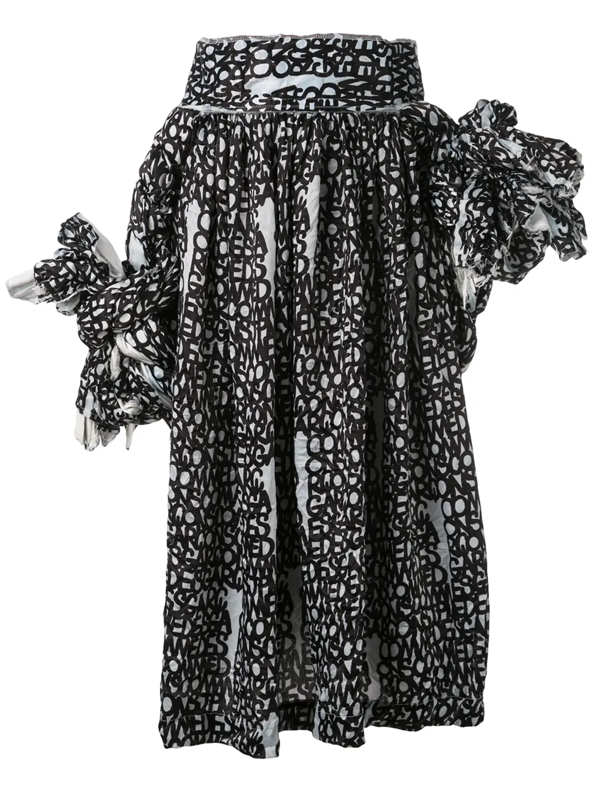 Comme Des Garçons Dパターン結び紐付きジャンパースカート - ブラック - 画像1