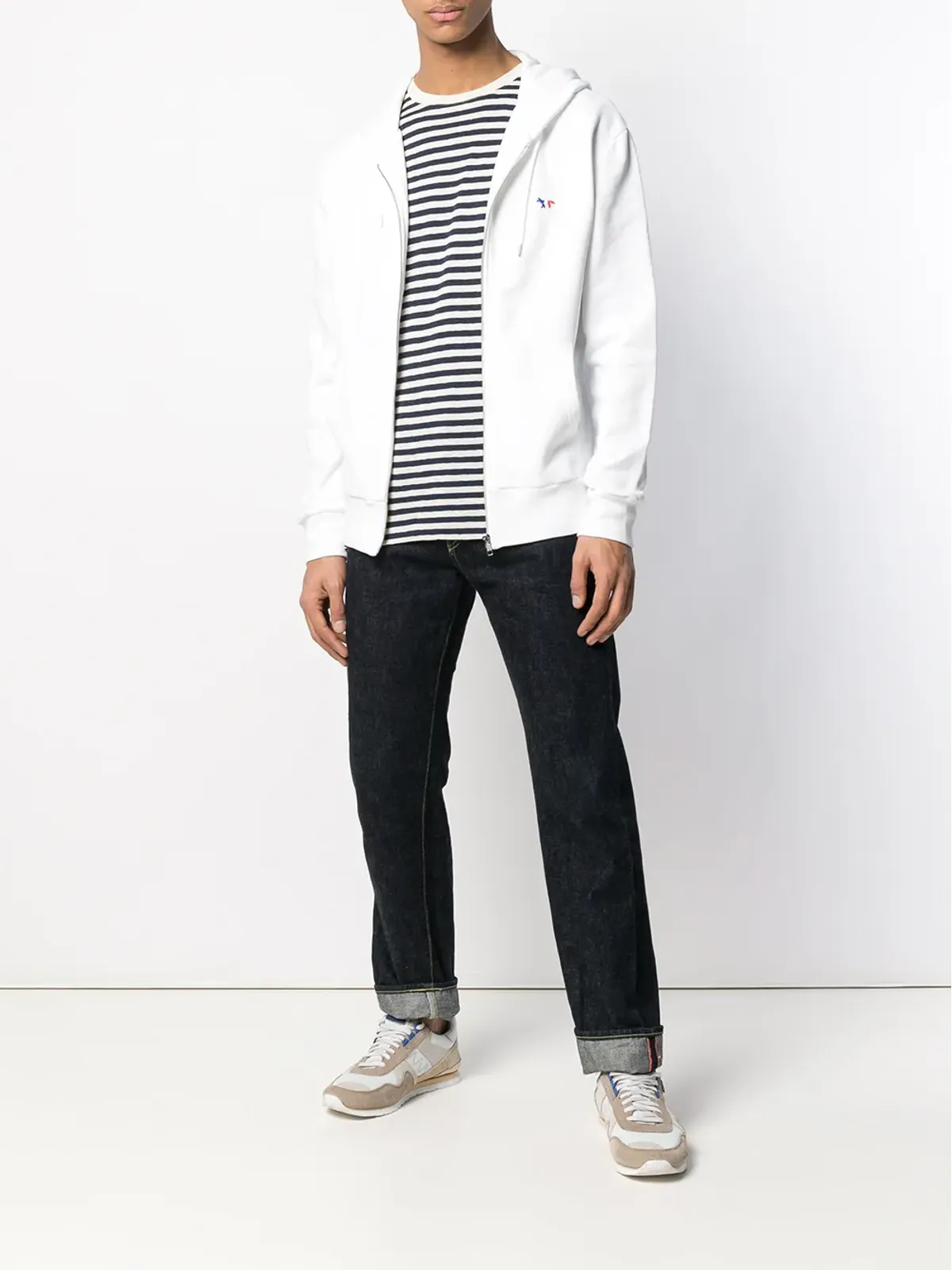 Maison Kitsuné フォックス ジップアップ フーディ - 画像2