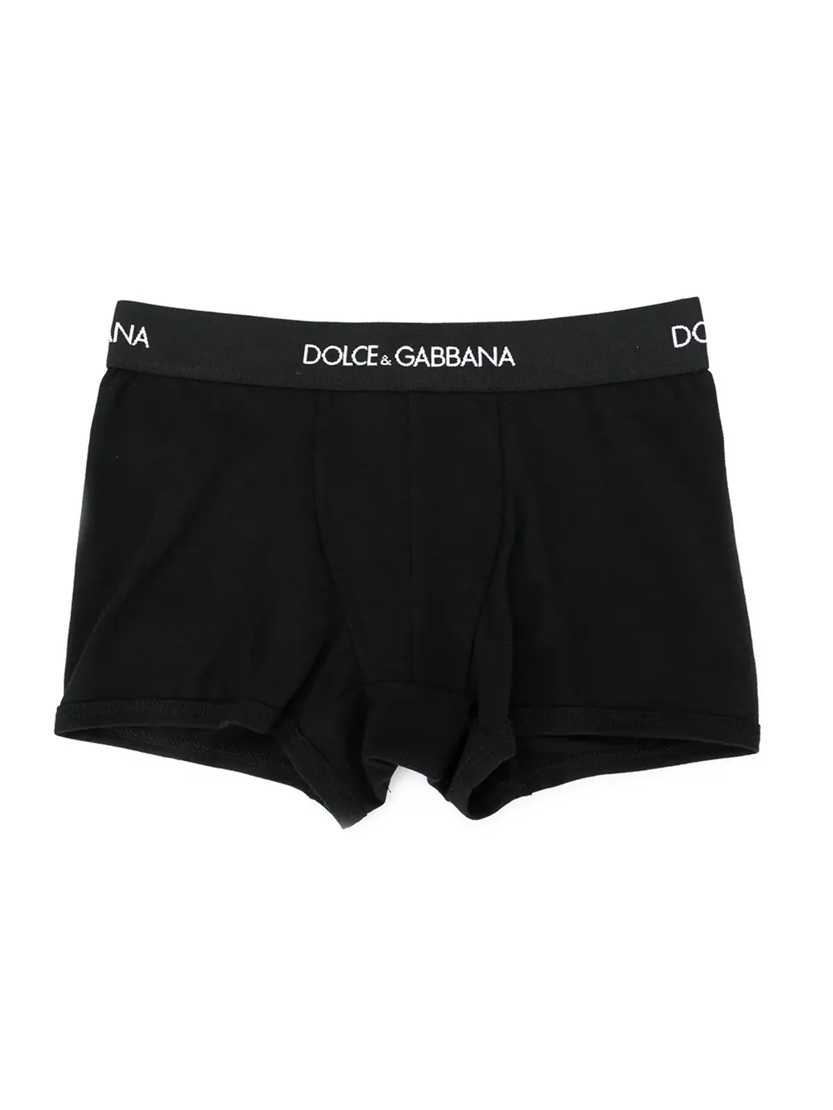 Dolce & Gabbana Kids ロゴ入りウエストバンド ボクサーブリーフ（2枚組） - ブラック - 画像2